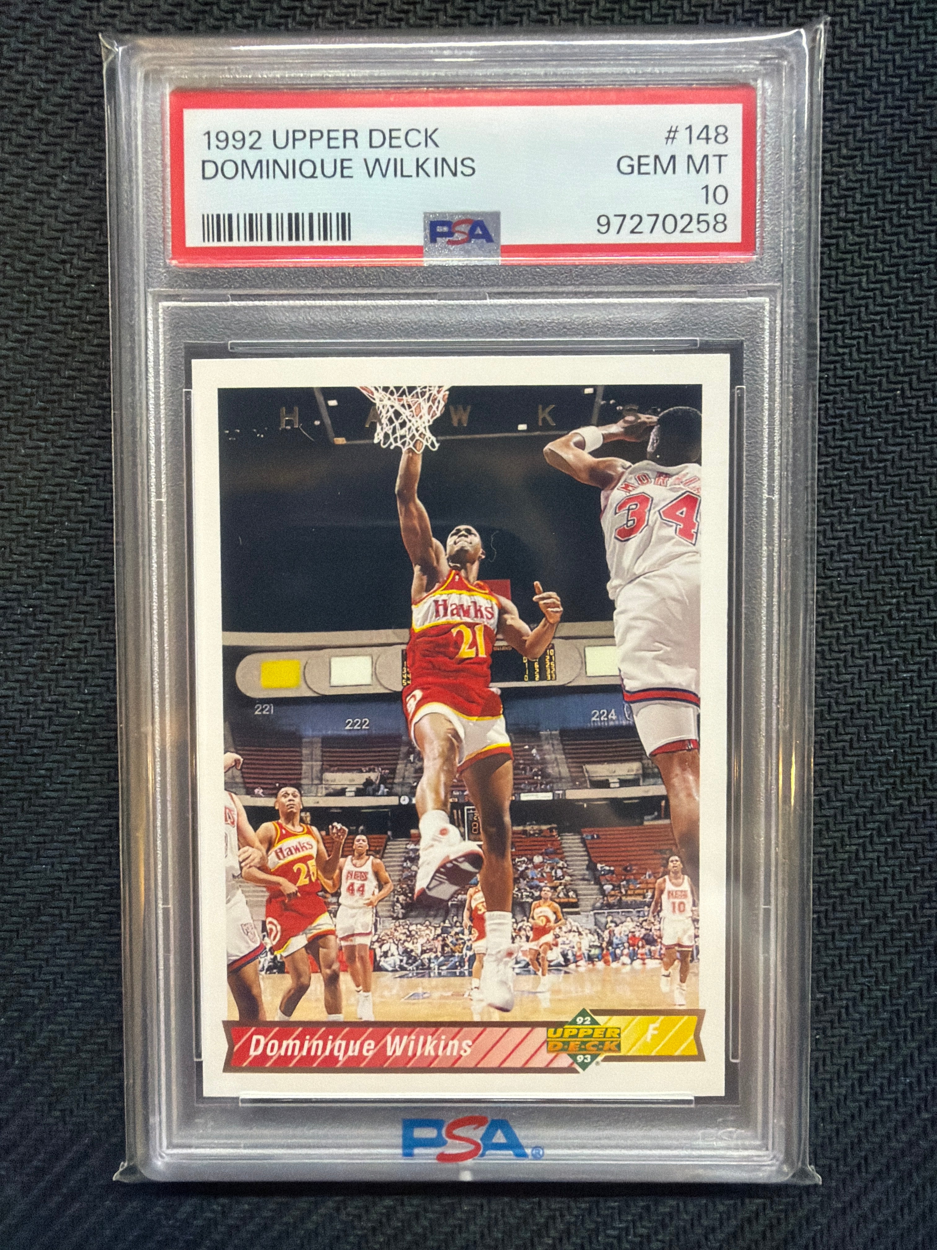 1992 Upper Deck Dominique Wilkins #148 PSA 10 Hawks