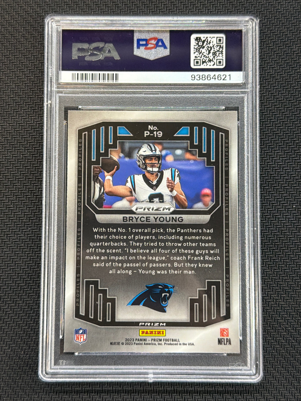 2023 Prizm Bryce Young Rookie Profiles #P19 PSA 10 621