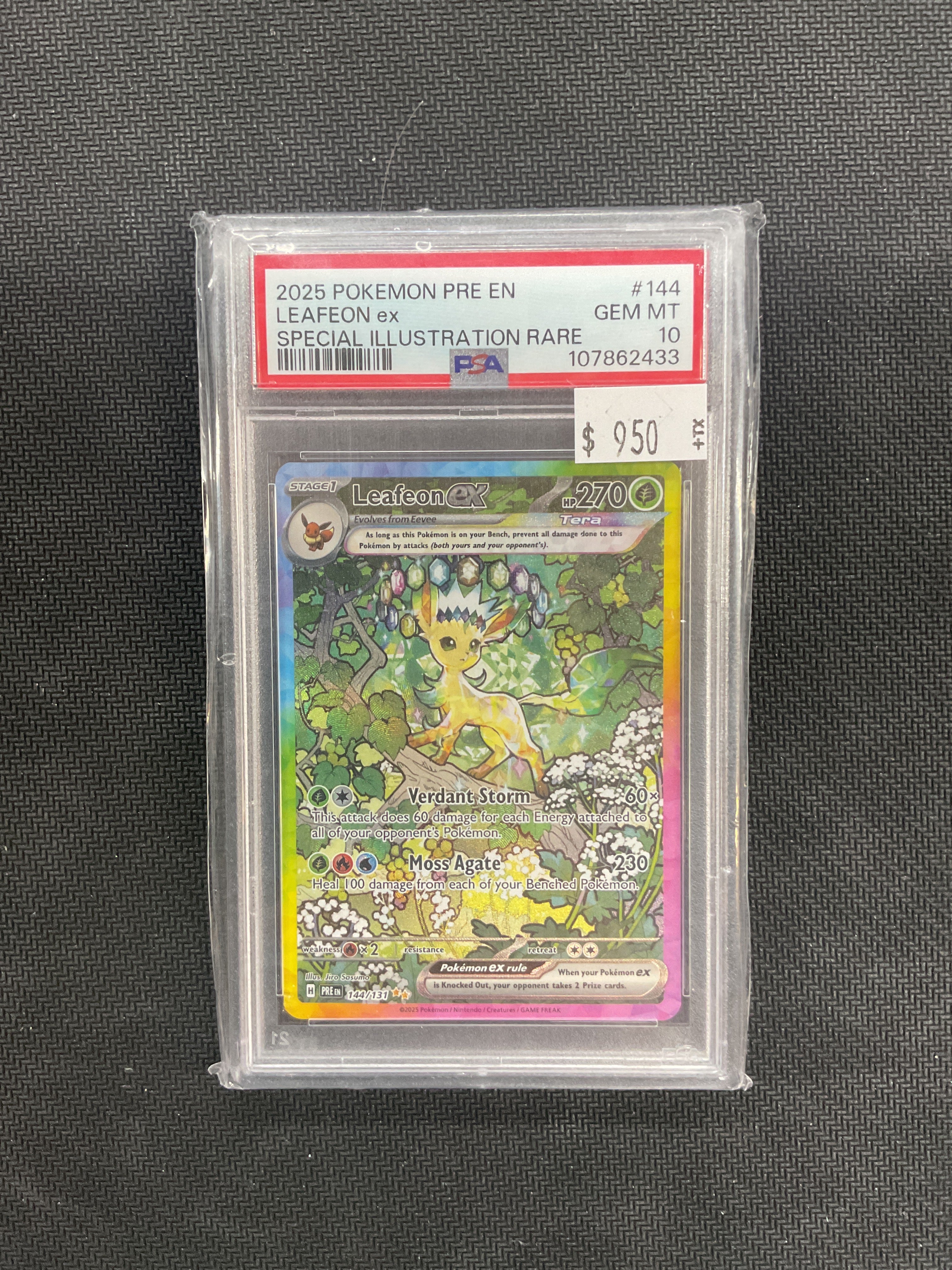 2025 Pokemon Leafeon ex SIR 144 PSA 10