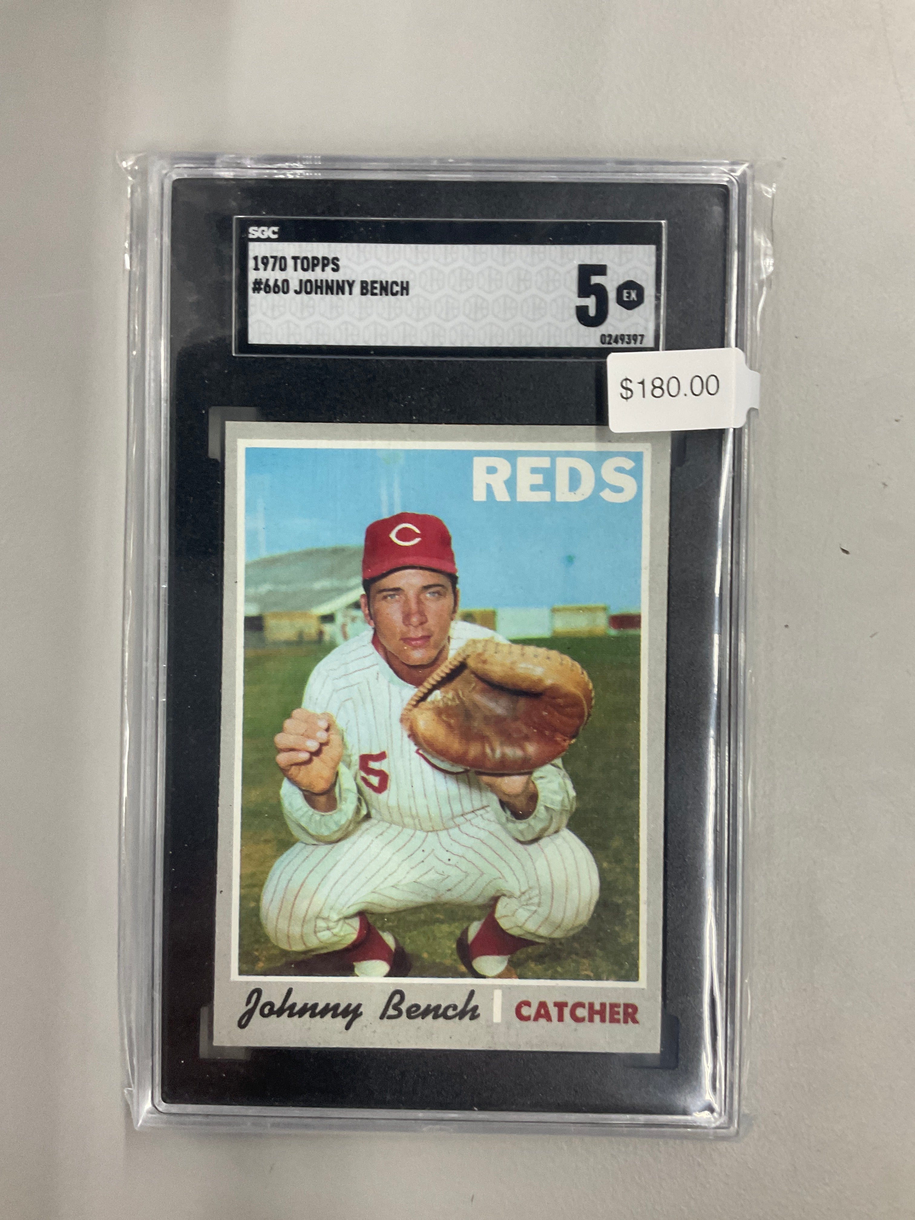 1970 Topps #660 Johnny Bench SGC 5 Reds