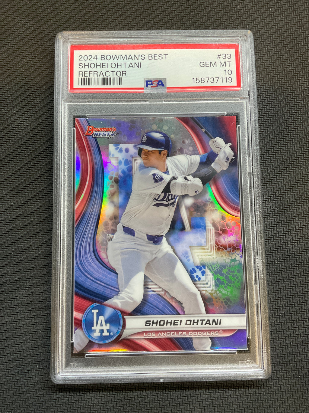 2024 Bowman's Best Shohei Ohtani Refractor PSA 10 Dodgers 119
