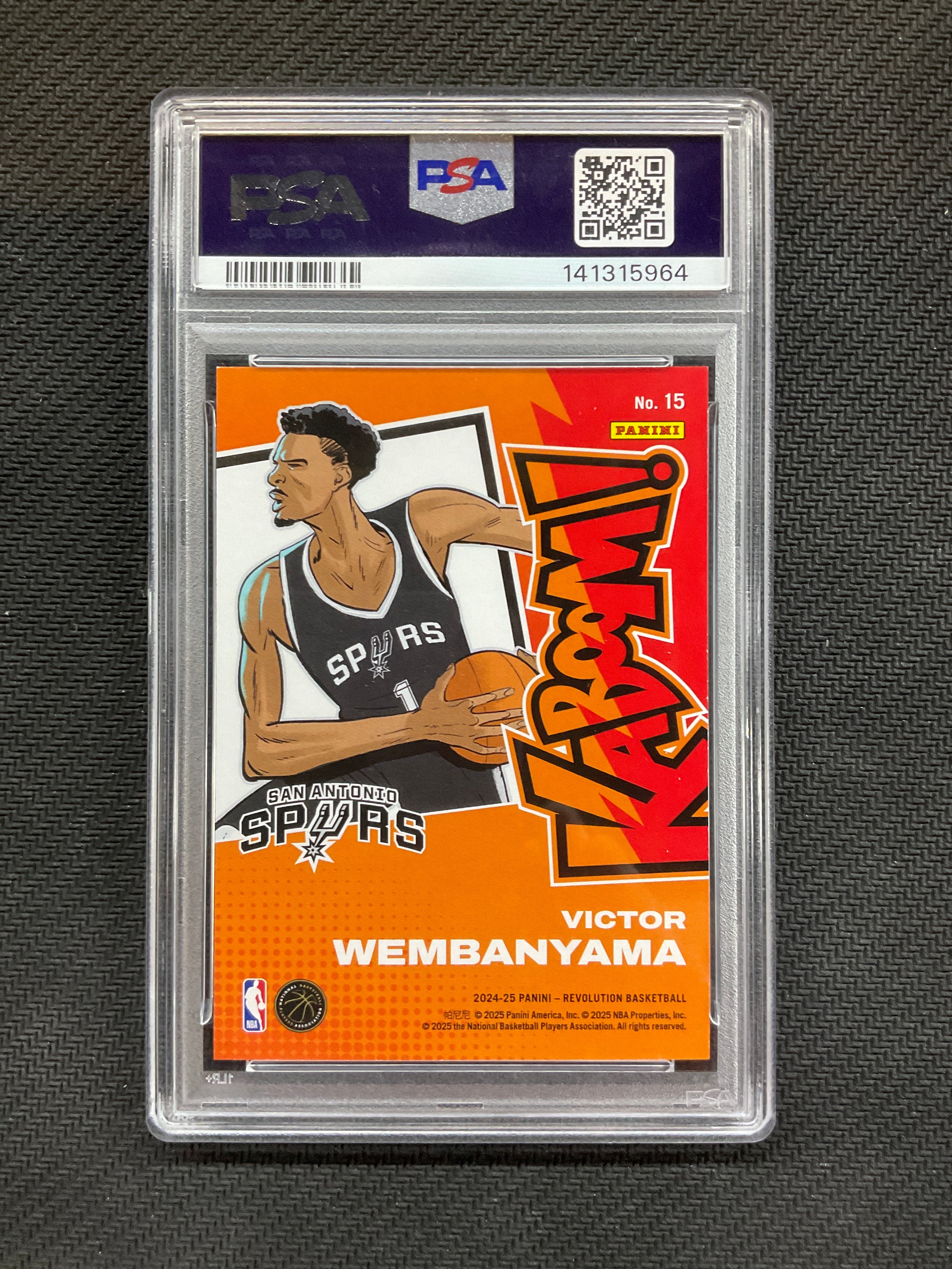 2024 Revolution Victor Wembanyama Kaboom! Horizontal #15 PSA 9 964