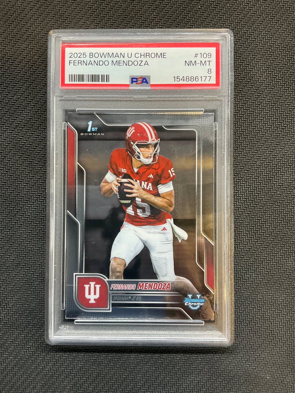2025 Bowman U Chrome Fernando Mendoza PSA 8