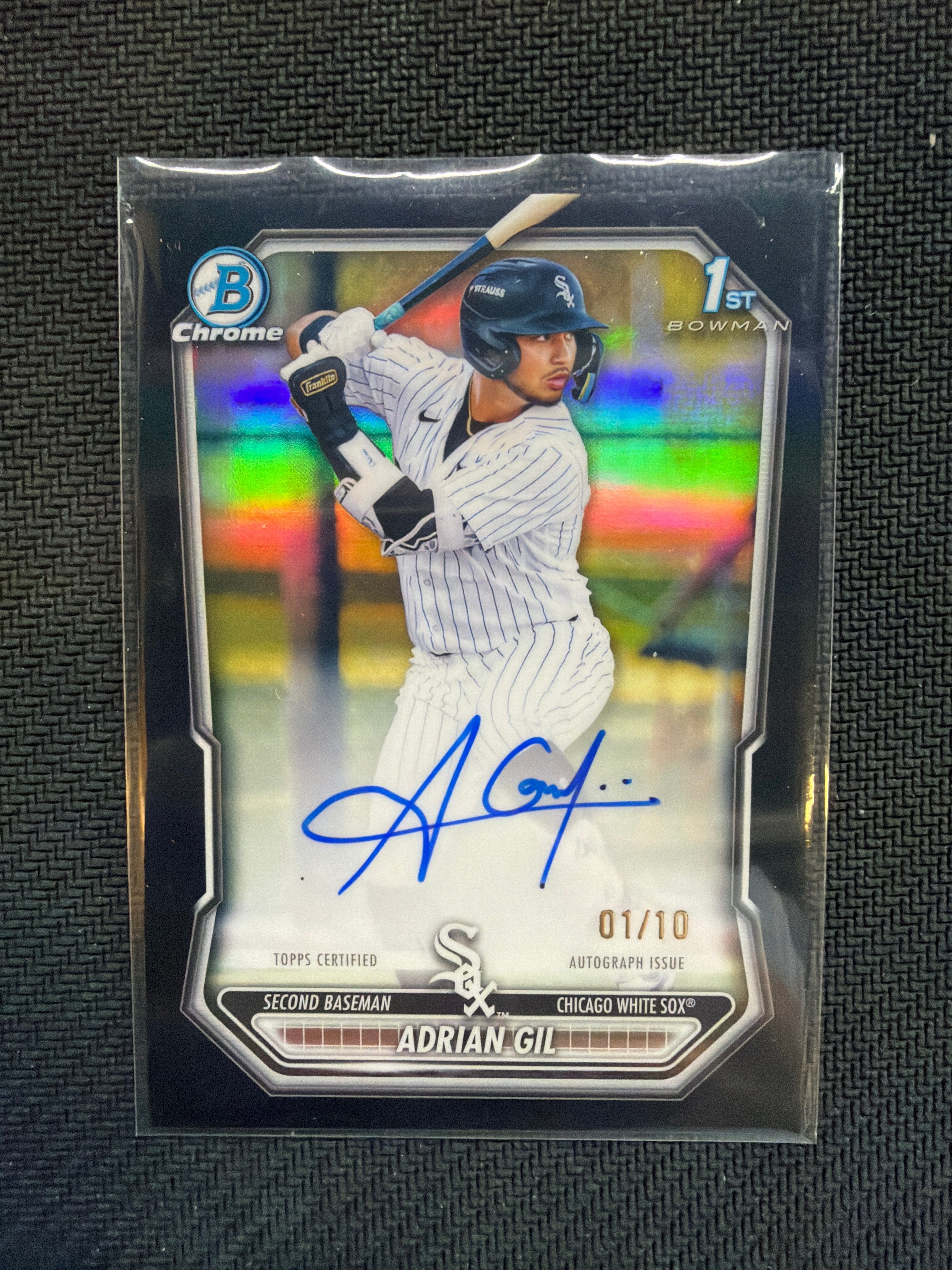 2026 Bowman Chrome Adrian Gil 1st Auto True Black /10