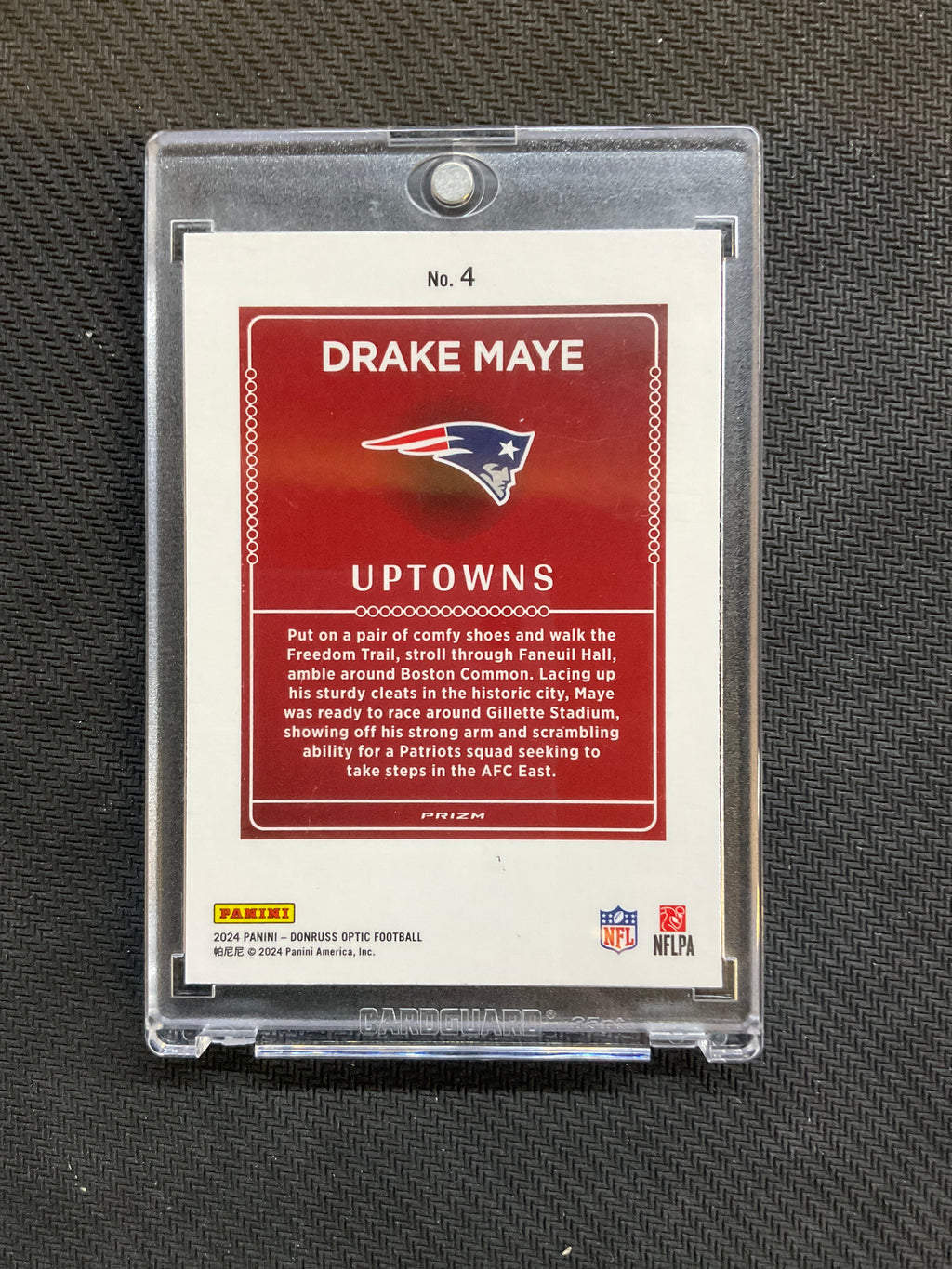 2024 Donruss Optic Drake Maye Rookie Uptowns
