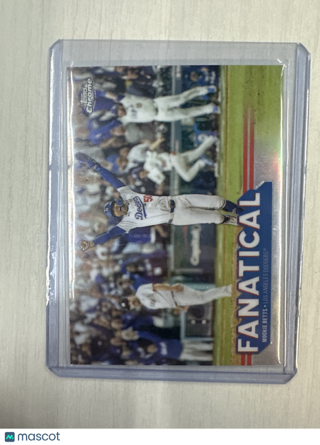 2025 Topps Chrome Mookie Betts Fanatical Case Hit Dodgers #FAN-17