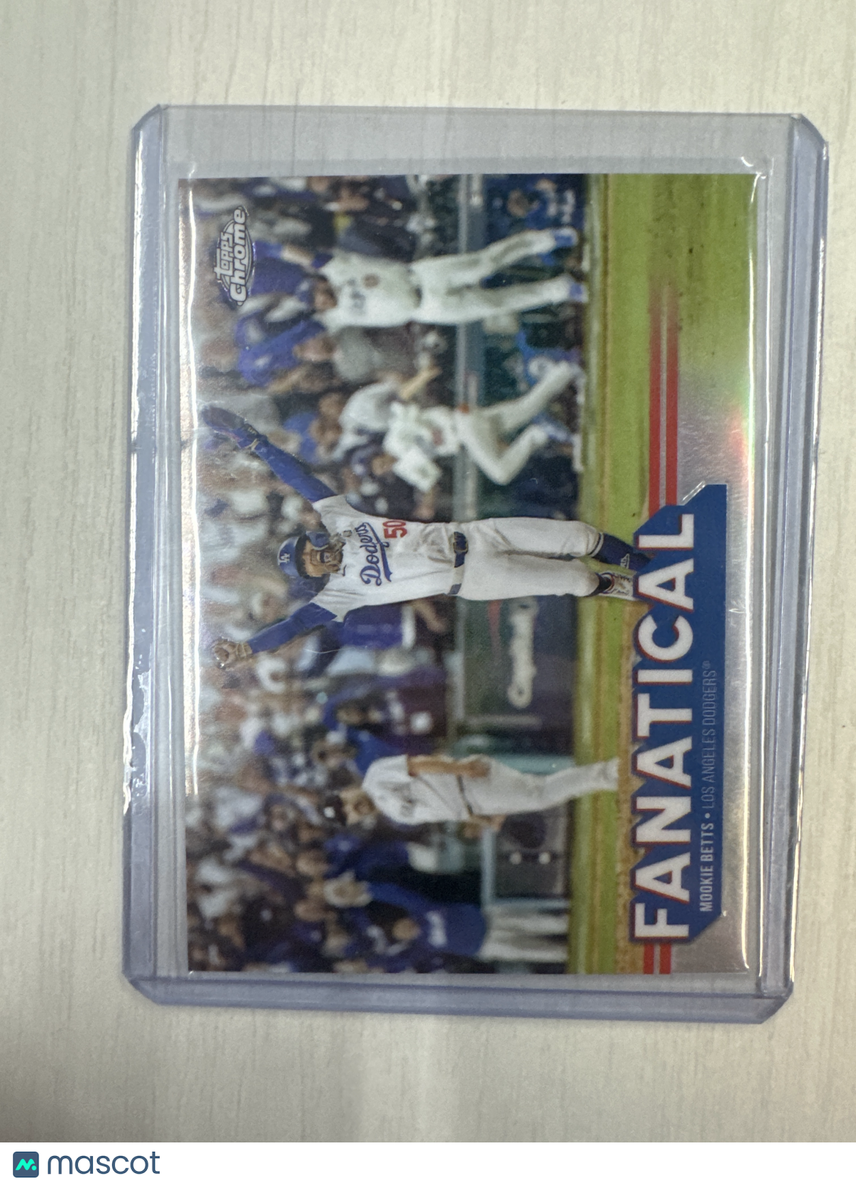 2025 Topps Chrome Mookie Betts Fanatical Case Hit Dodgers #FAN-17