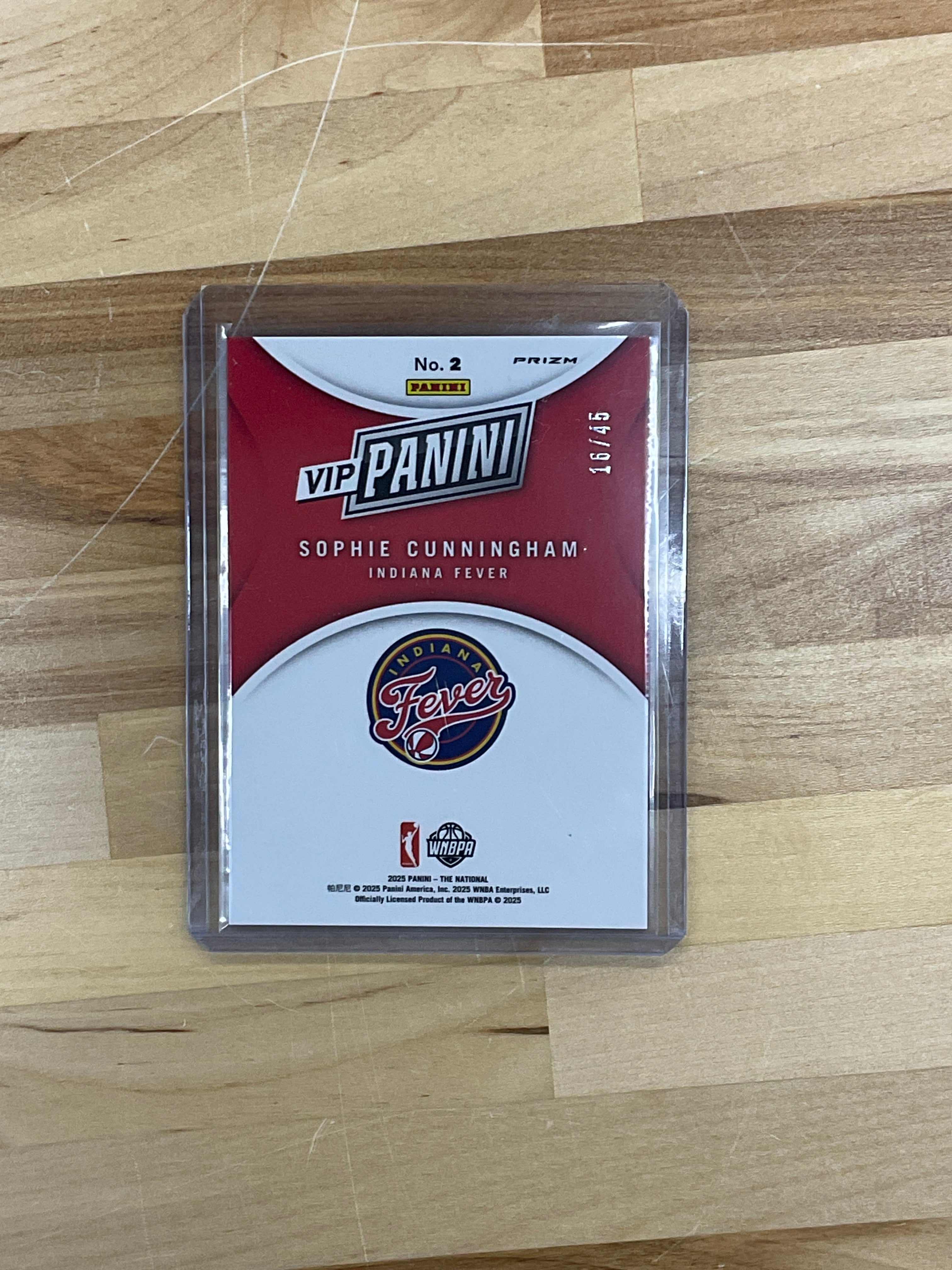 2025 The National VIP Sophie Cunningham Hello Cracked Ice /45