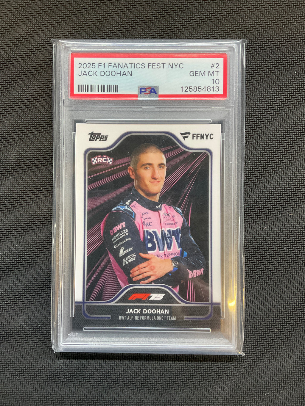 2025 Topps F1 Fanatics Fest Jack Doohan #2 Rookie PSA 10