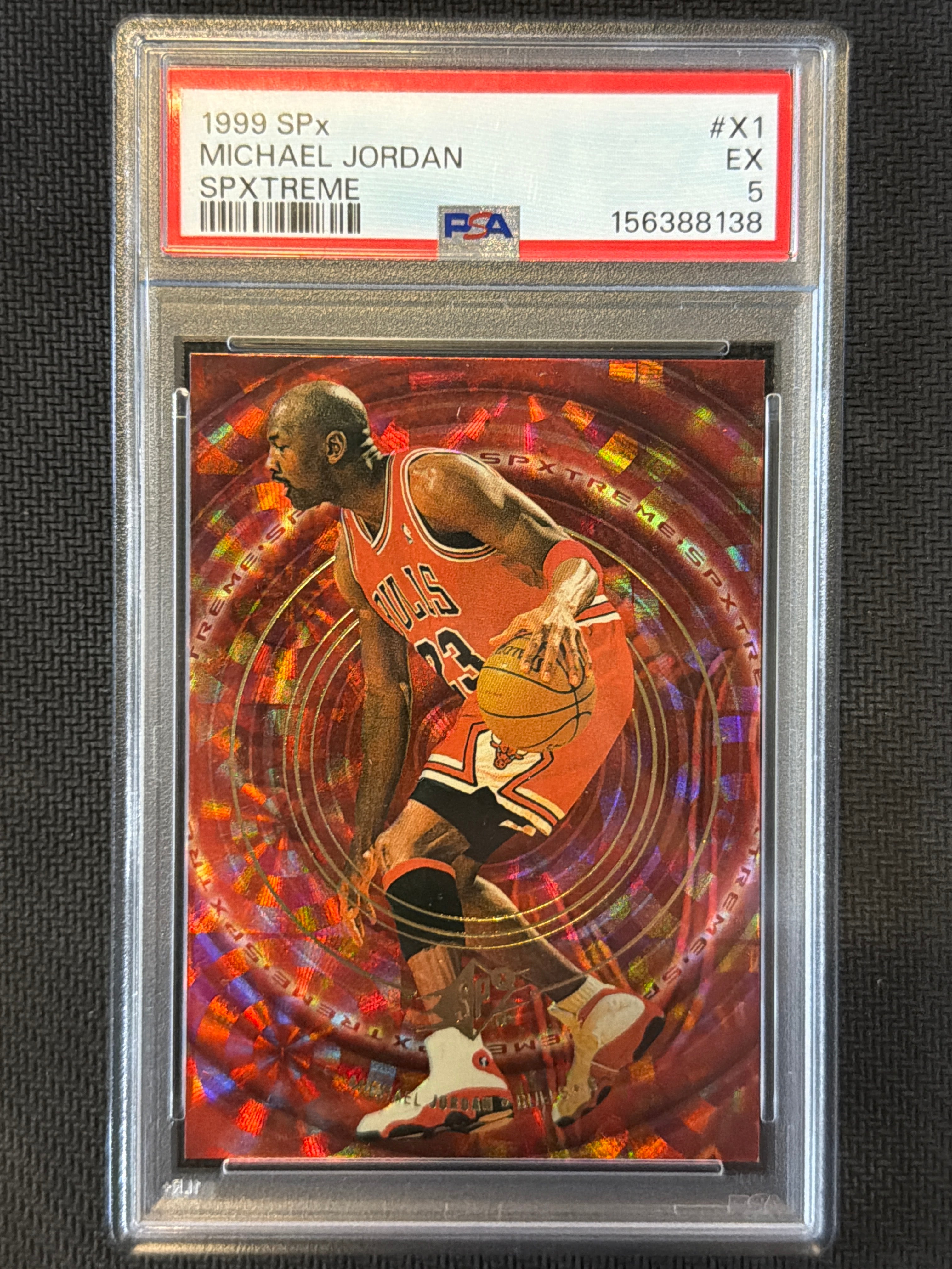 1999 SPx Michael Jordan SPXtreme PSA 5 Bulls