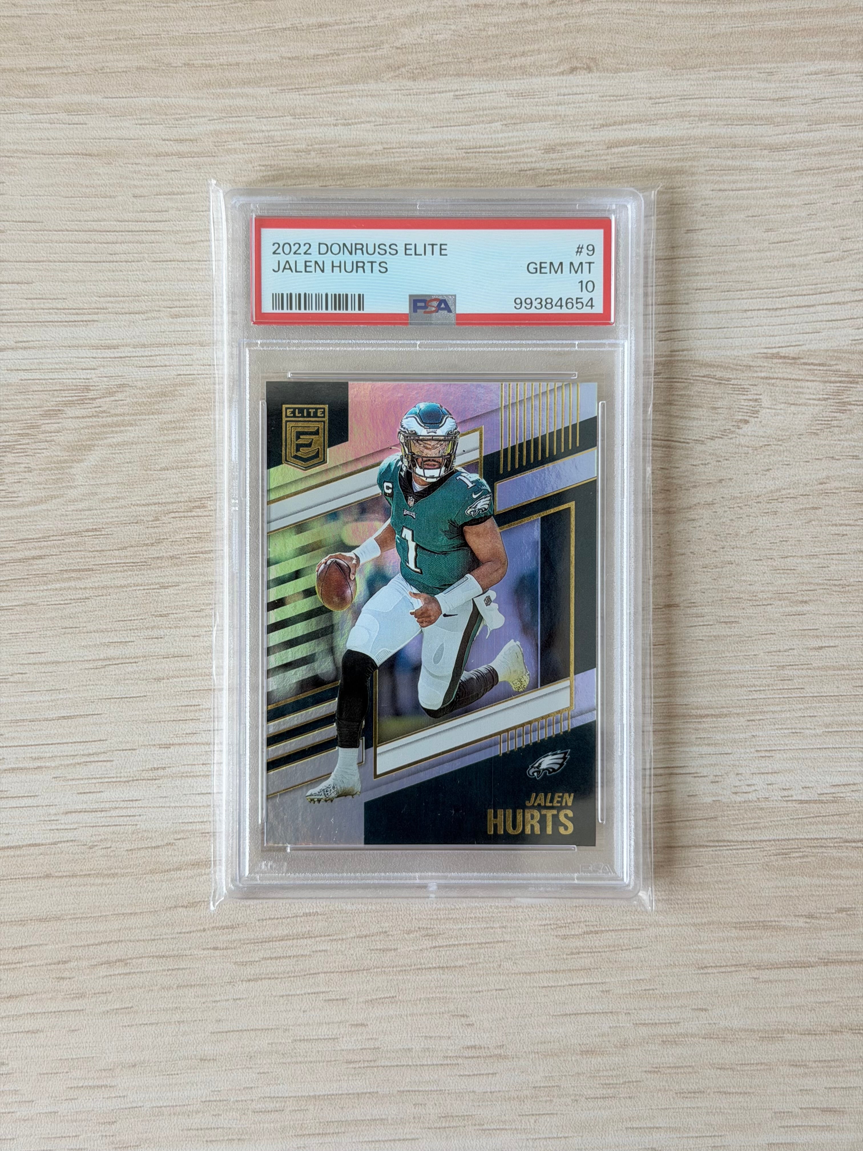 2022 Donruss Elite Jalen Hurts Eagles PSA 10