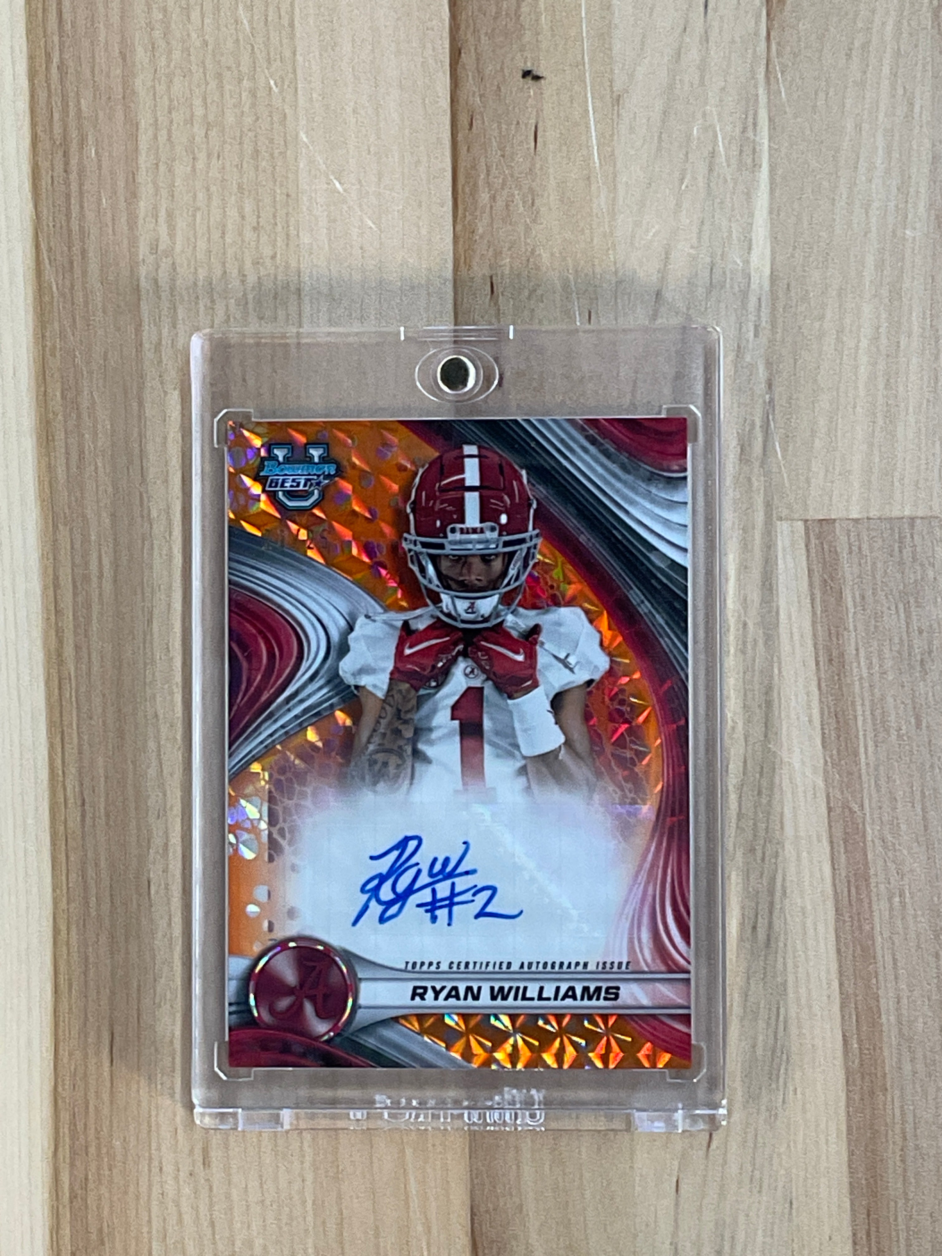 2024 Bowman's Best Ryan Williams Orange Auto /25