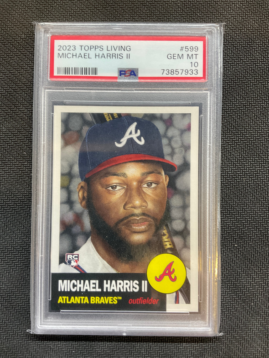 2023 Topps Living Michael Harris #599 Rookie PSA 10 Braves