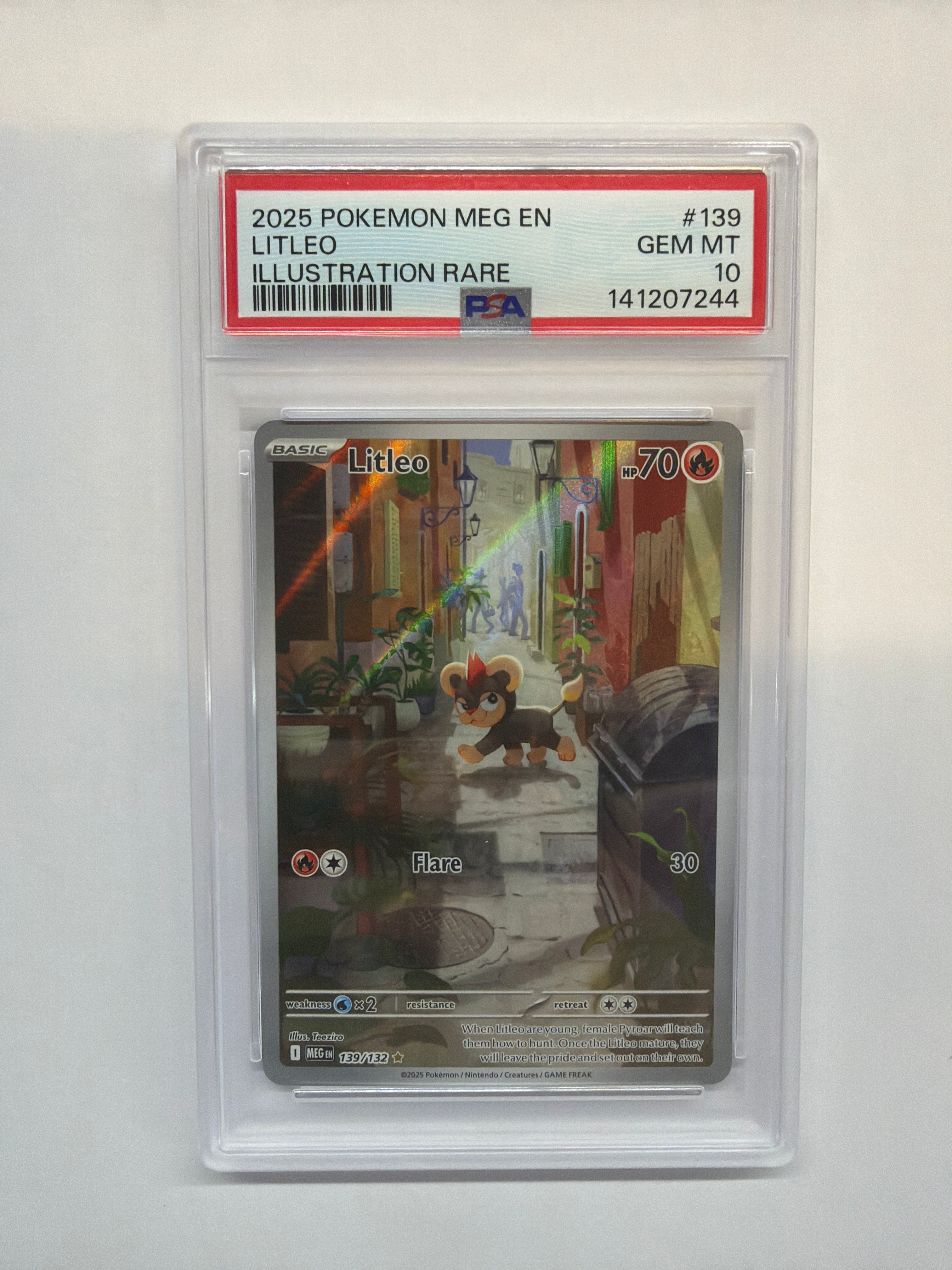 2025 Pokemon Mega Evolution Litleo 139 PSA 10
