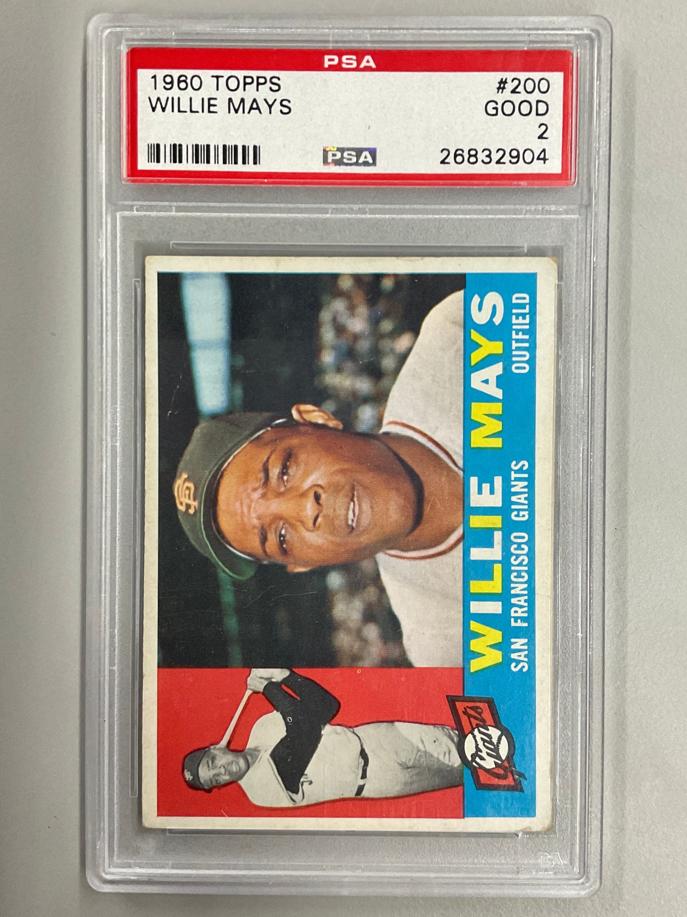 1960 Topps Willie Mays #200 PSA 2 Giants
