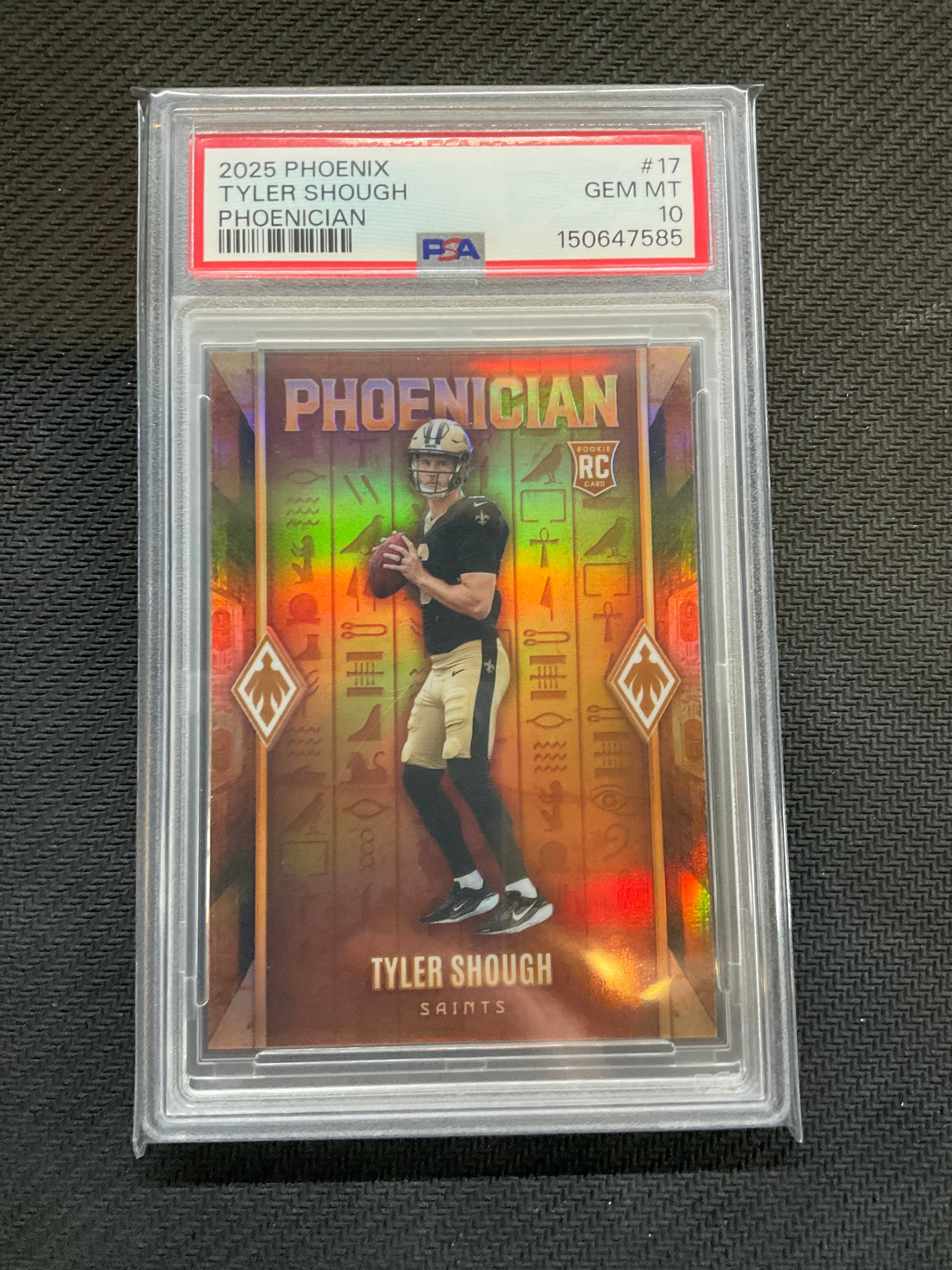 2025 Phoenix Tyler Shough Rookie Phoenician PSA 10 Case Hit