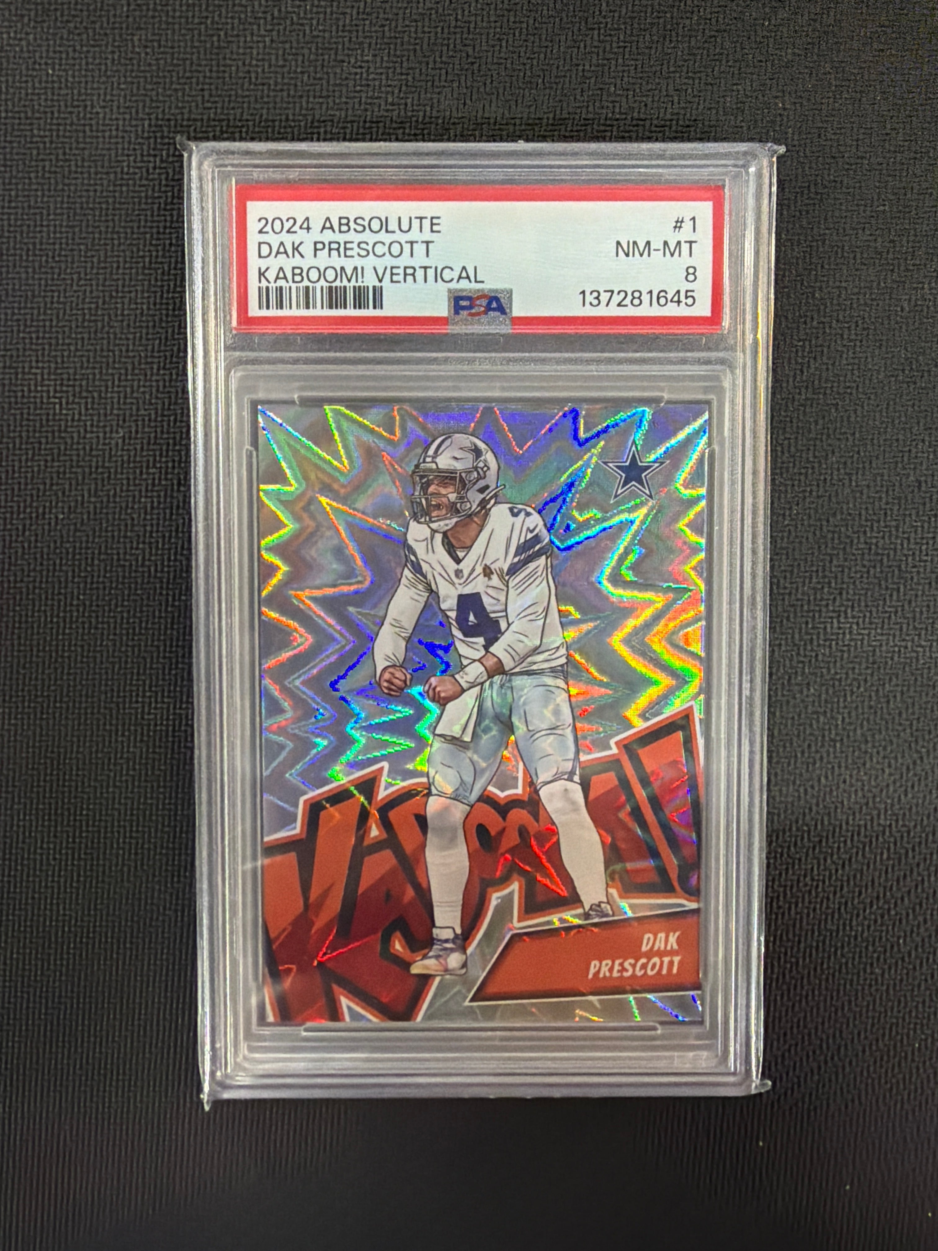 2024 Absolute Dak Prescott Vertical Kaboom! PSA 8