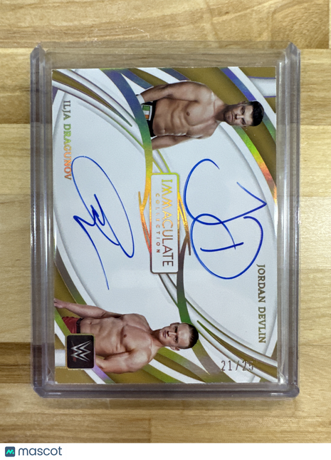 2022 Immaculate Jordan Devlin Ilja Dragunov Dual Auto /25 WWE