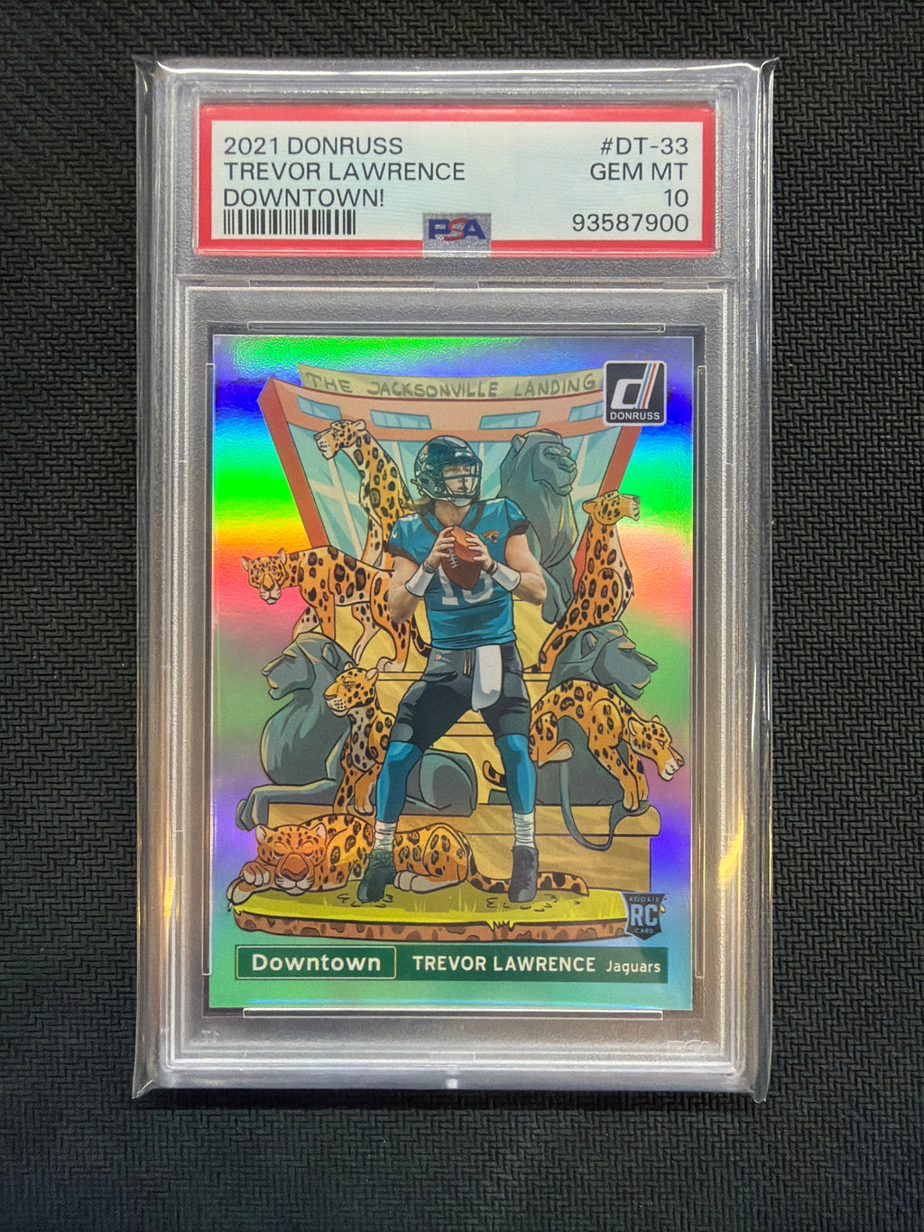 2021 PANINI DONRUSS DOWNTOWN DT-33 TREVOR LAWRENCE PSA 10 ROOKIE