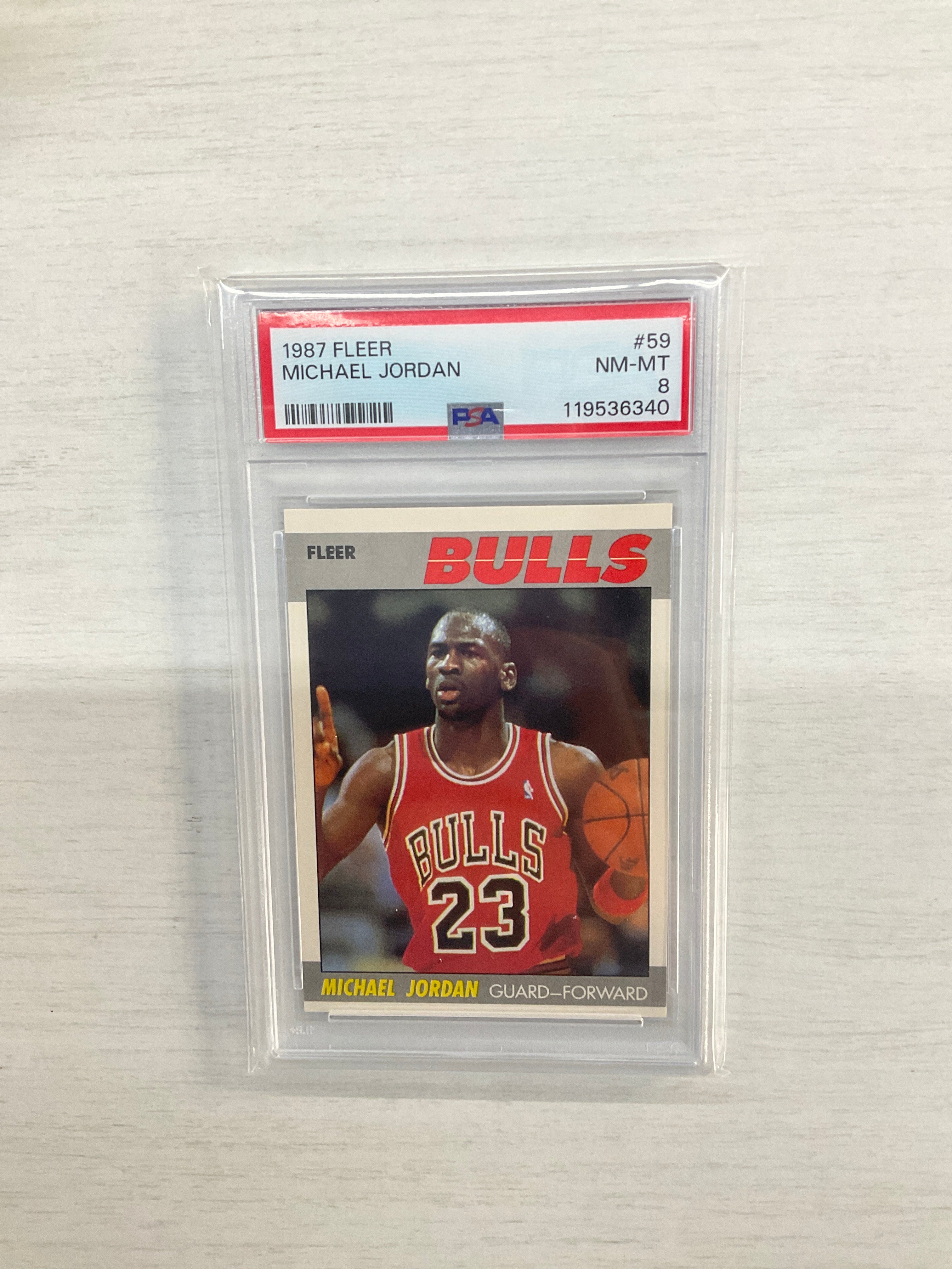 1987 Fleer Michael Jordan #59 PSA 8 Bulls