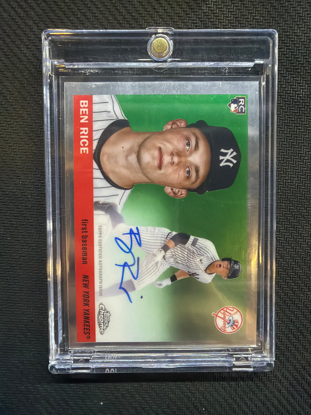 2025 Topps Chrome Platinum Ben Rice Rookie Auto CPA-BR Yankees