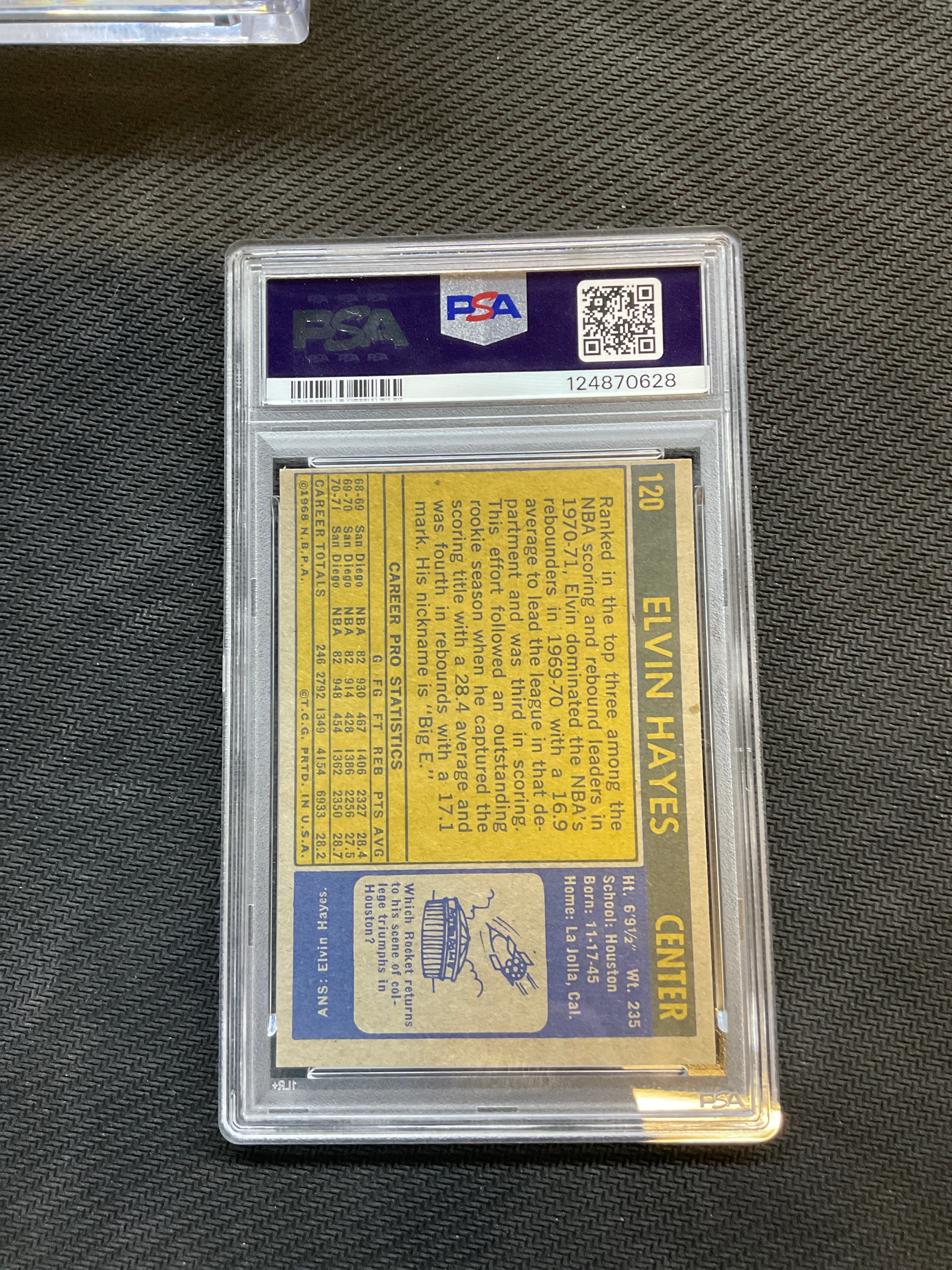 1971 Topps Elvin Hayes #120 PSA 8 Houston