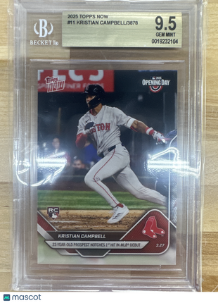 2025 Topps Now #11 Kristian Campbell BGS 9.5