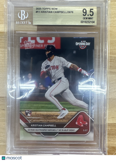 2025 Topps Now #11 Kristian Campbell BGS 9.5