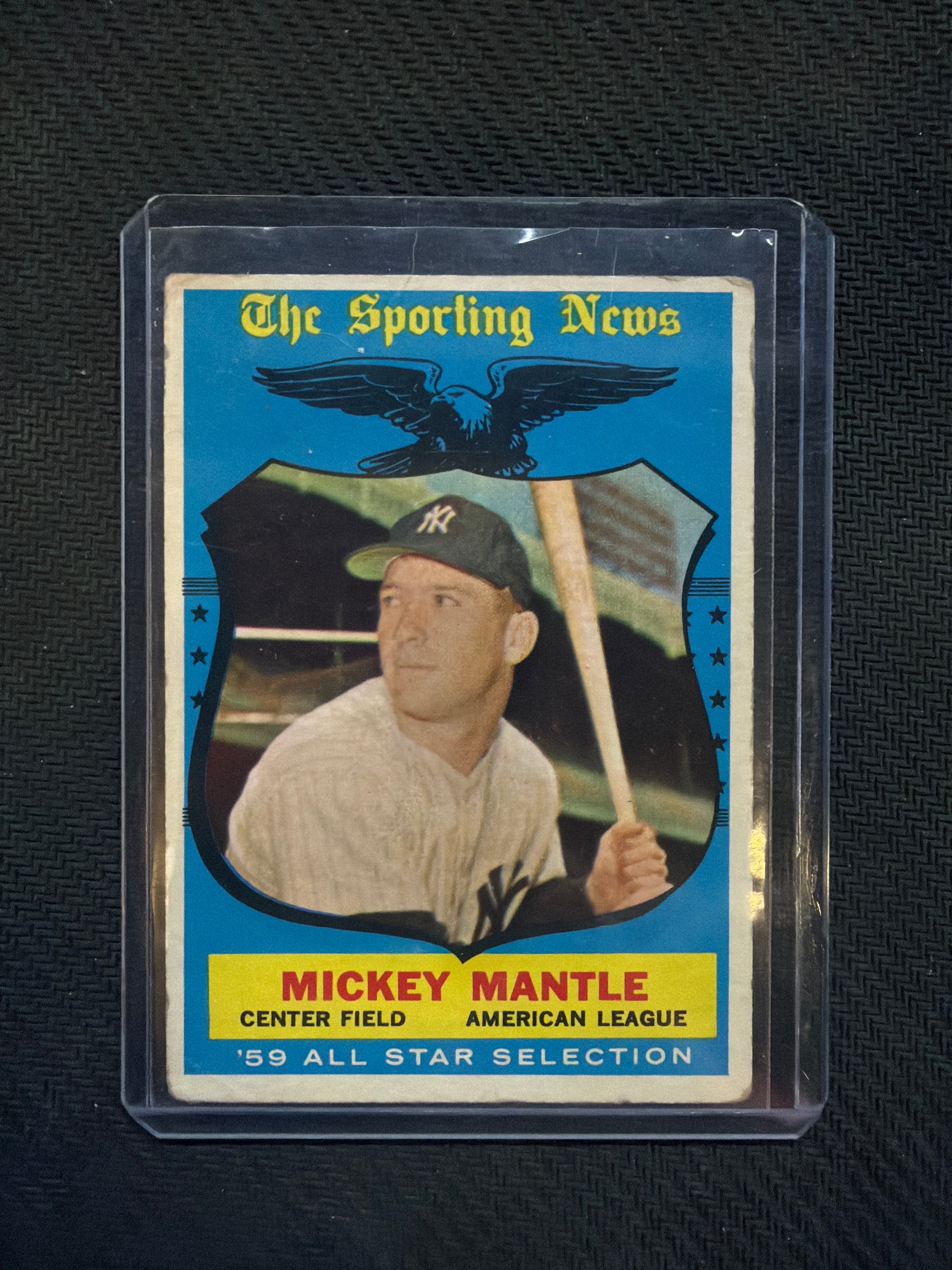 1959 Topps Mickey Mantle All Star Yankees