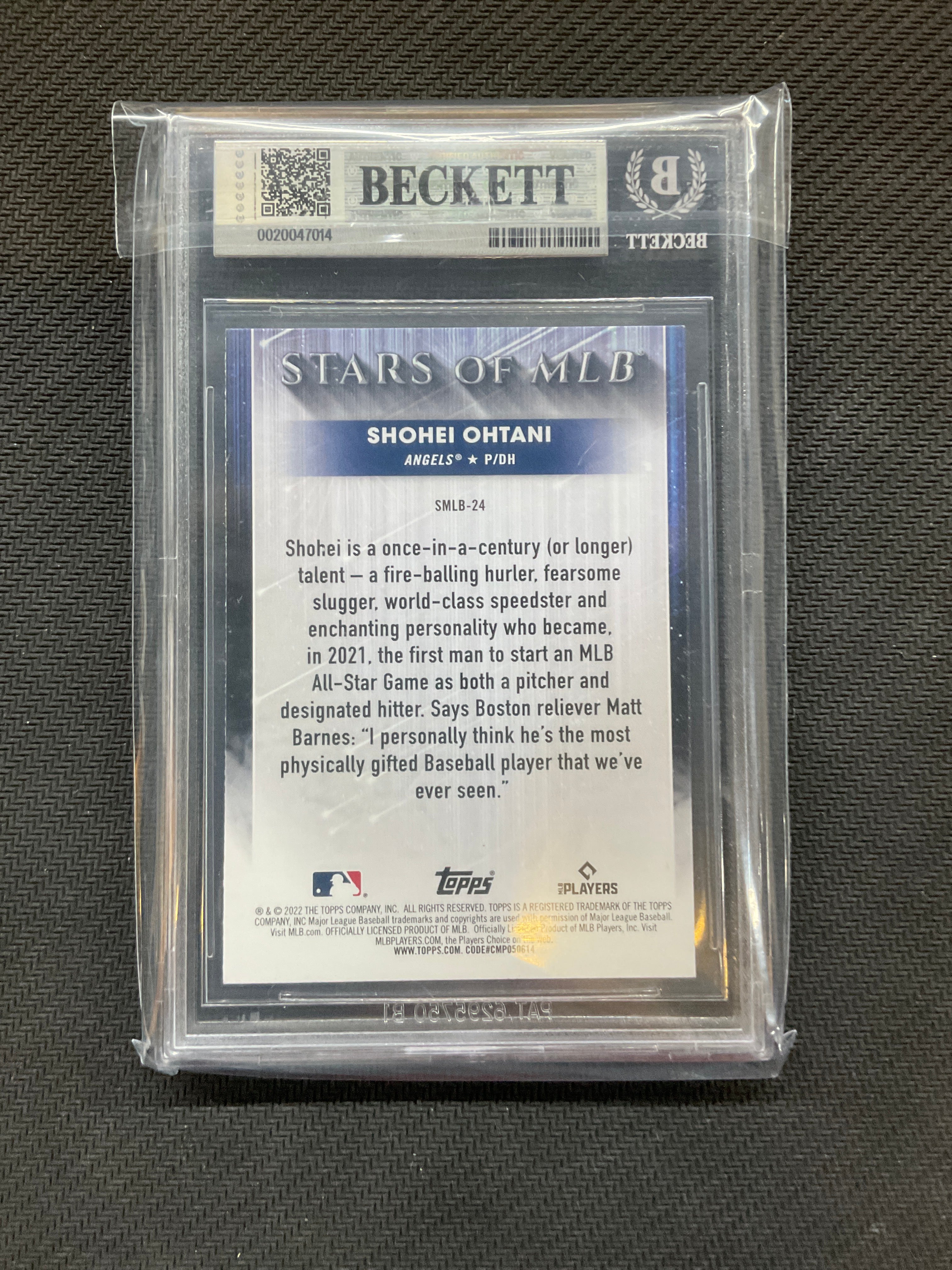 2022 Topps Shohei Ohtani Stars of MLB BGS 9