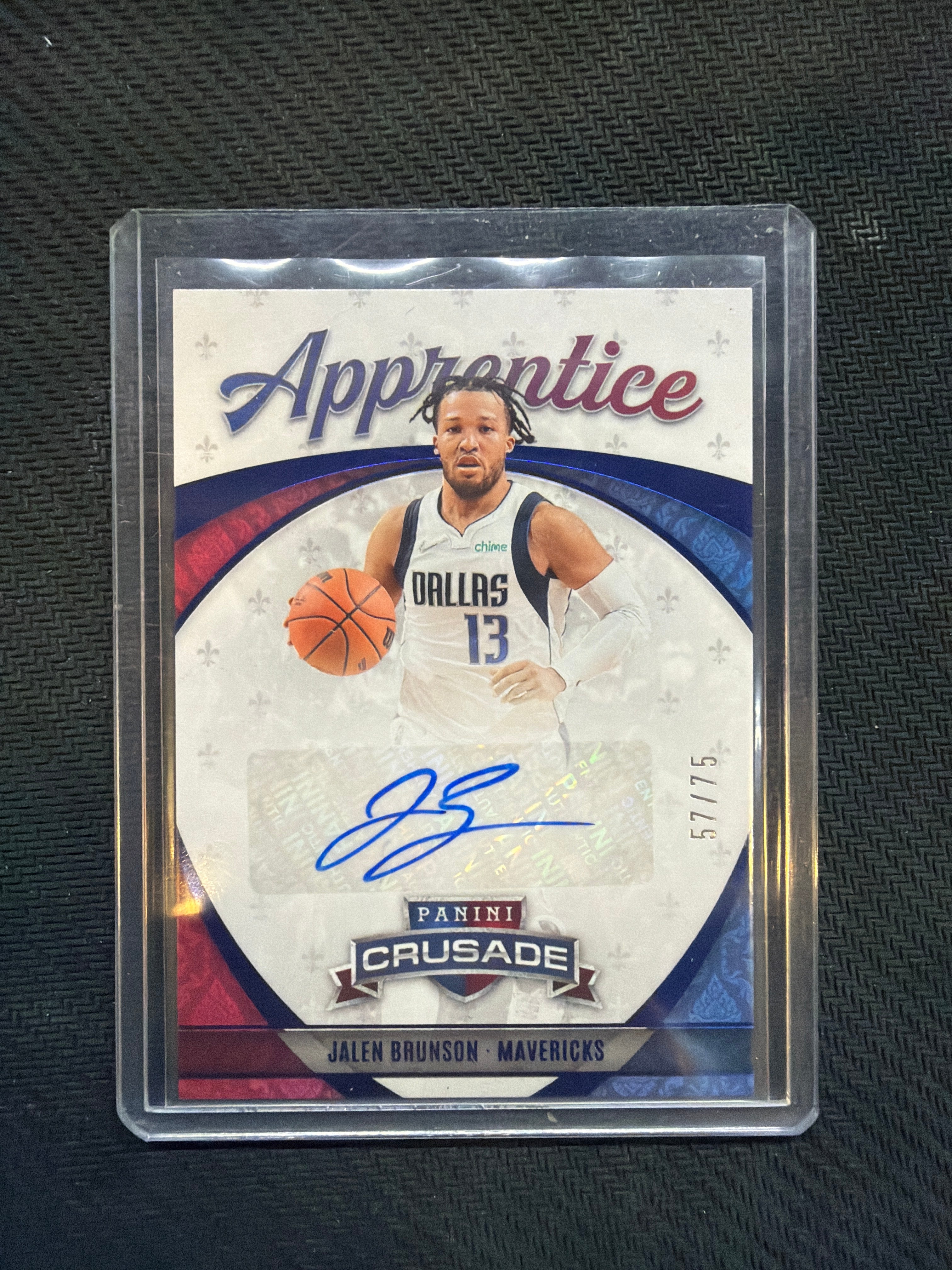 2021-22 Panini Chronicles Apprentice Signatures Jalen Brunson /75 Mavericks
