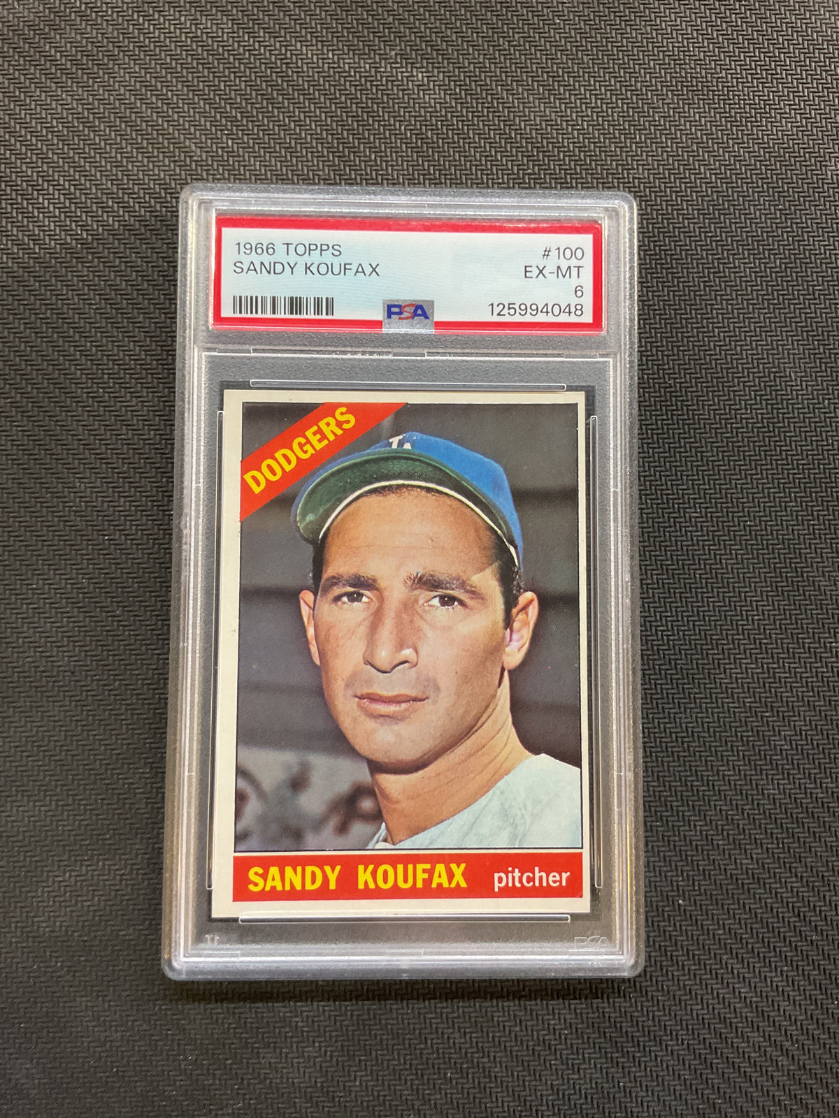 1966 Topps Sandy Koufax PSA 6 Dodgers