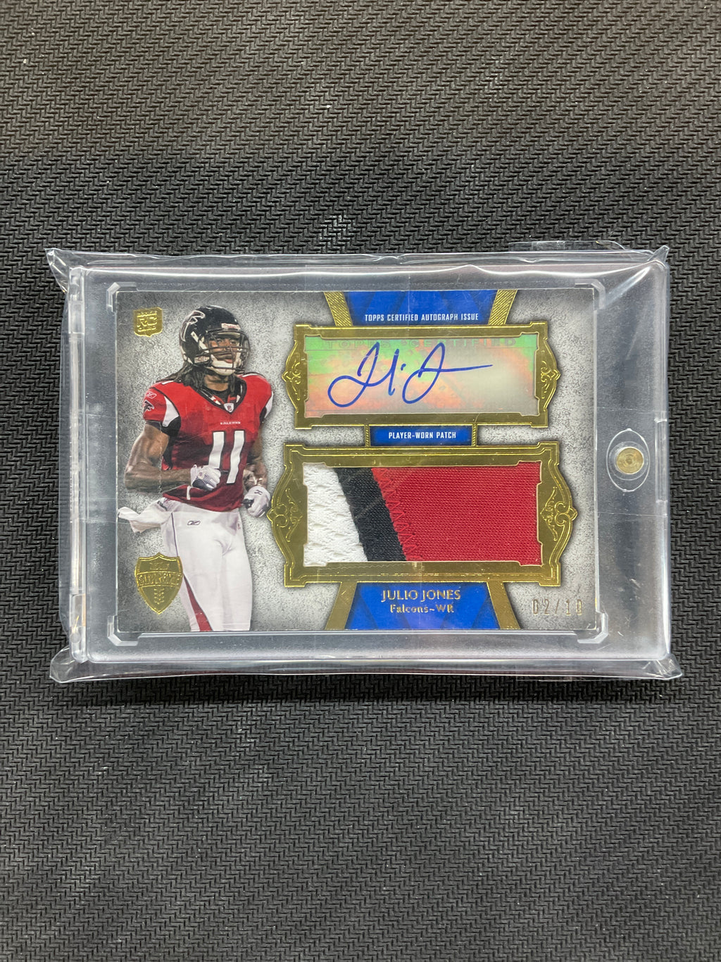 2011 Topps Supreme Julio Jones Rookie Patch Auto /10 Falcons