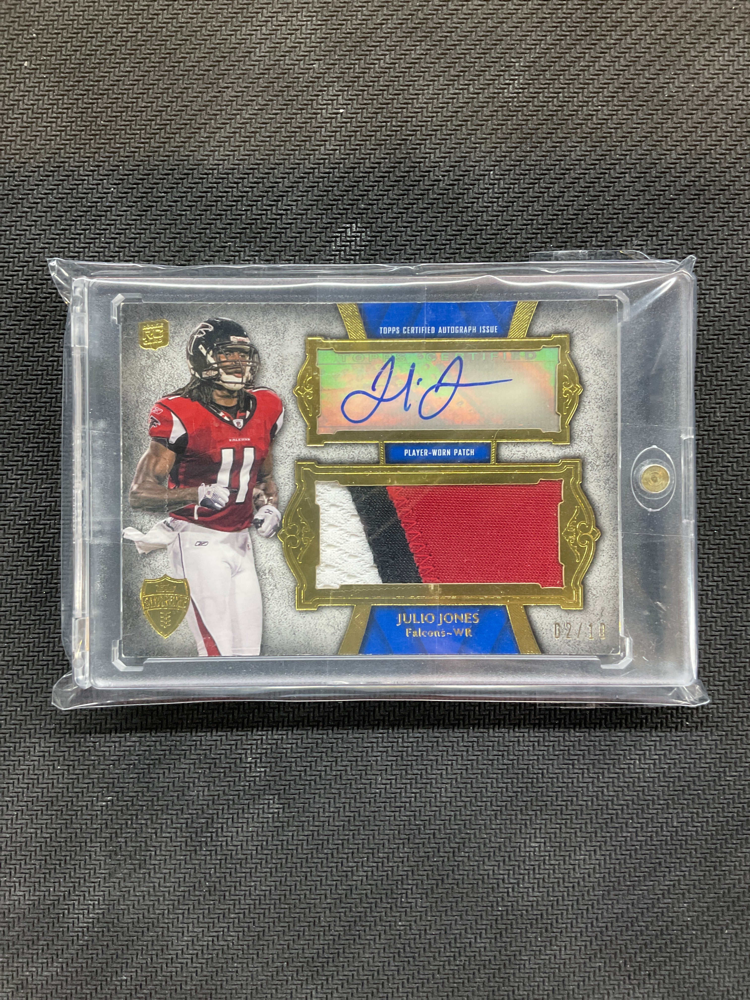 2011 Topps Supreme Julio Jones Rookie Patch Auto /10 Falcons