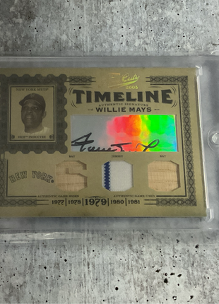2005 Playoff Willie Mays Cut Auto /5 Timeline