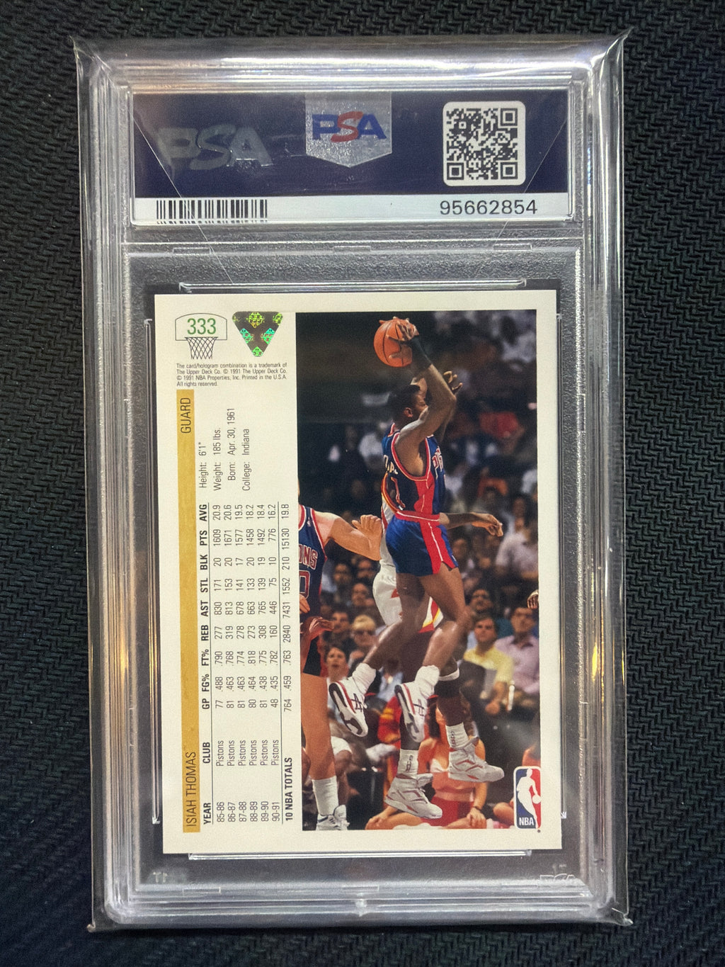 1991 Upper Deck Isiah Thomas #333 PSA 10 Pistons