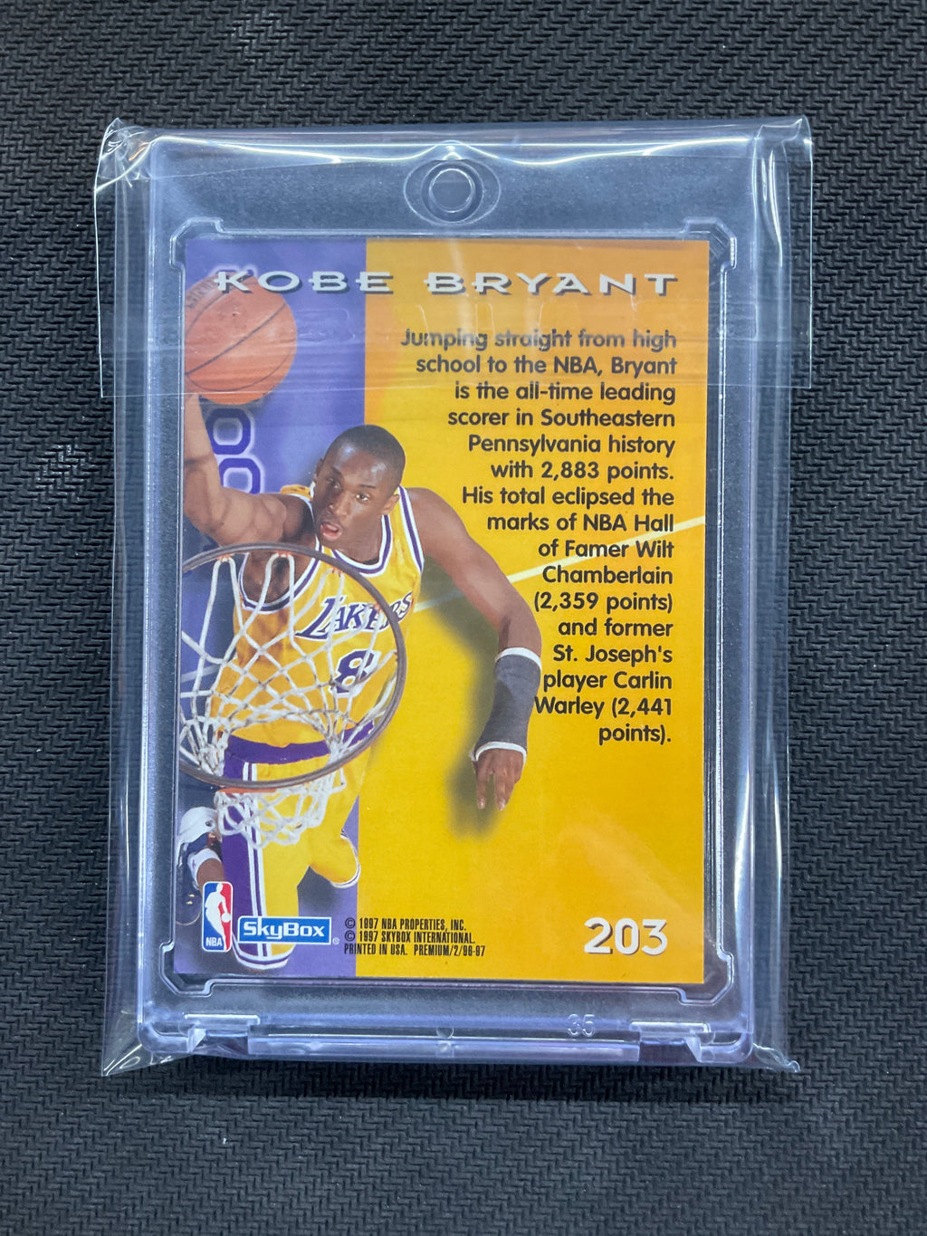 1996-97 SkyBox Kobe Bryant #203 Rookie Lakers
