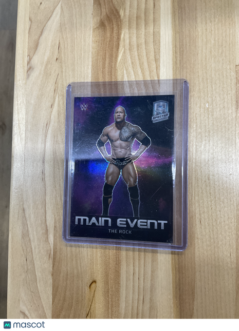 2023 Panini Chronicles Spectra The Rock Main Event Case Hit SP