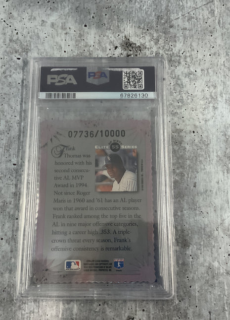 1995 Donruss Elite Frank Thomas /10000 PSA 9 1995 Donruss Elite Frank Thomas #55 PSA 9