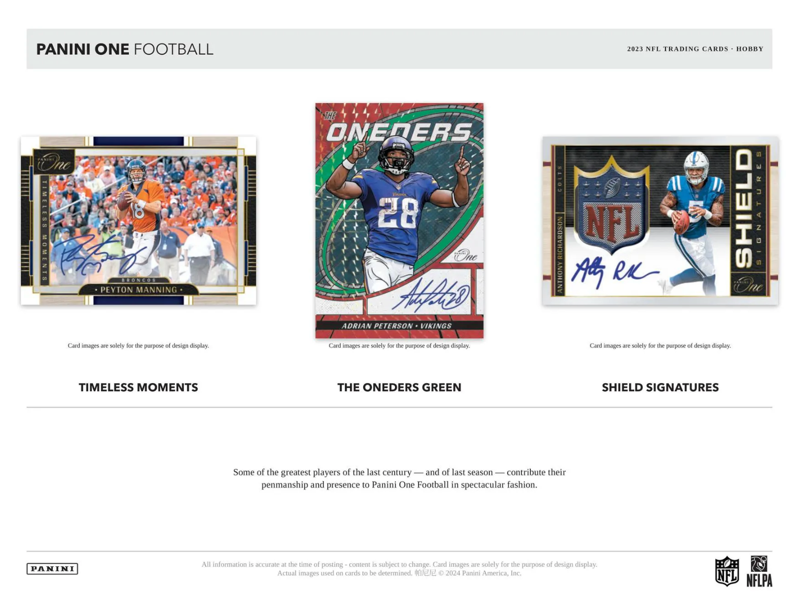 2023 Panini One Football Hobby Box