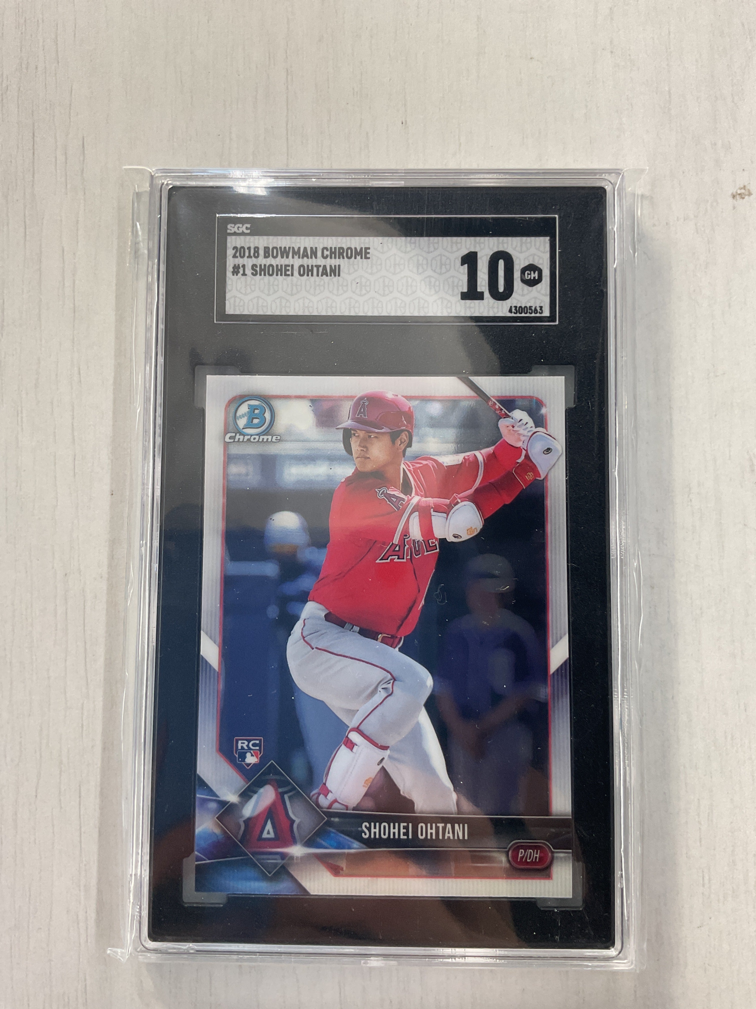 2018 Bowman Chrome Shohei Ohtani Rookie #1 SGC 10