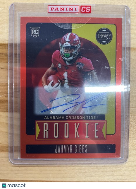 2023 Legacy Jahmyr Gibbs Rookie Auto Alabama Orange /149