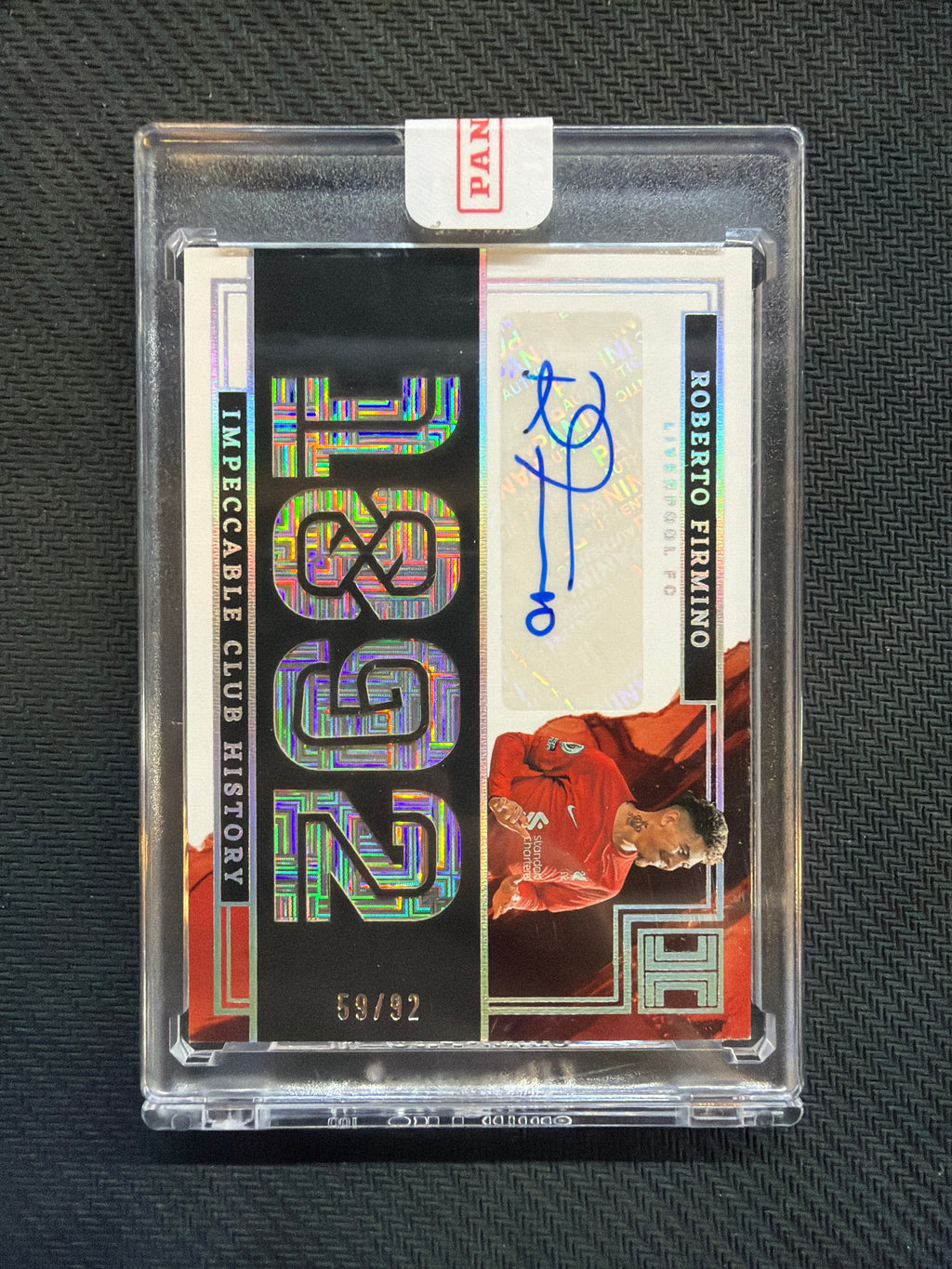 2022-23 Impeccable Roberto Firmino Club History Auto /92 Liverpool