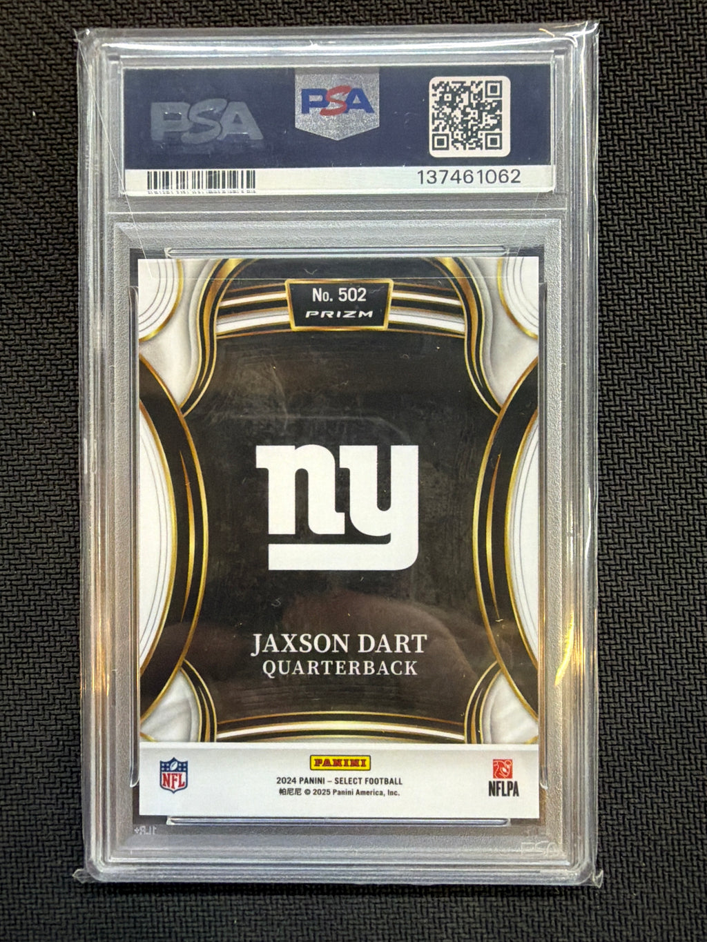 2024 Panini Select Jaxson Dart Rookie XRC PSA 10 #502 062