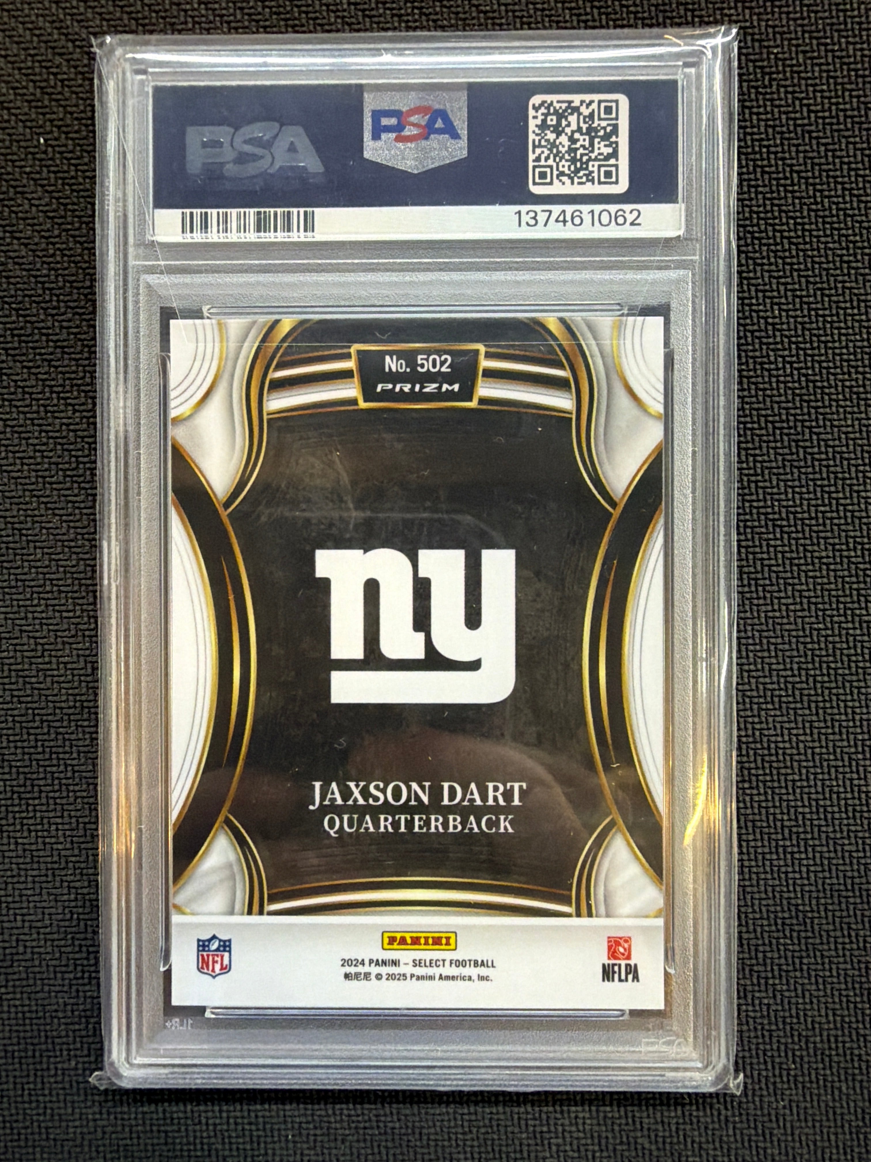 2024 Panini Select Jaxson Dart Rookie XRC PSA 10 #502 062