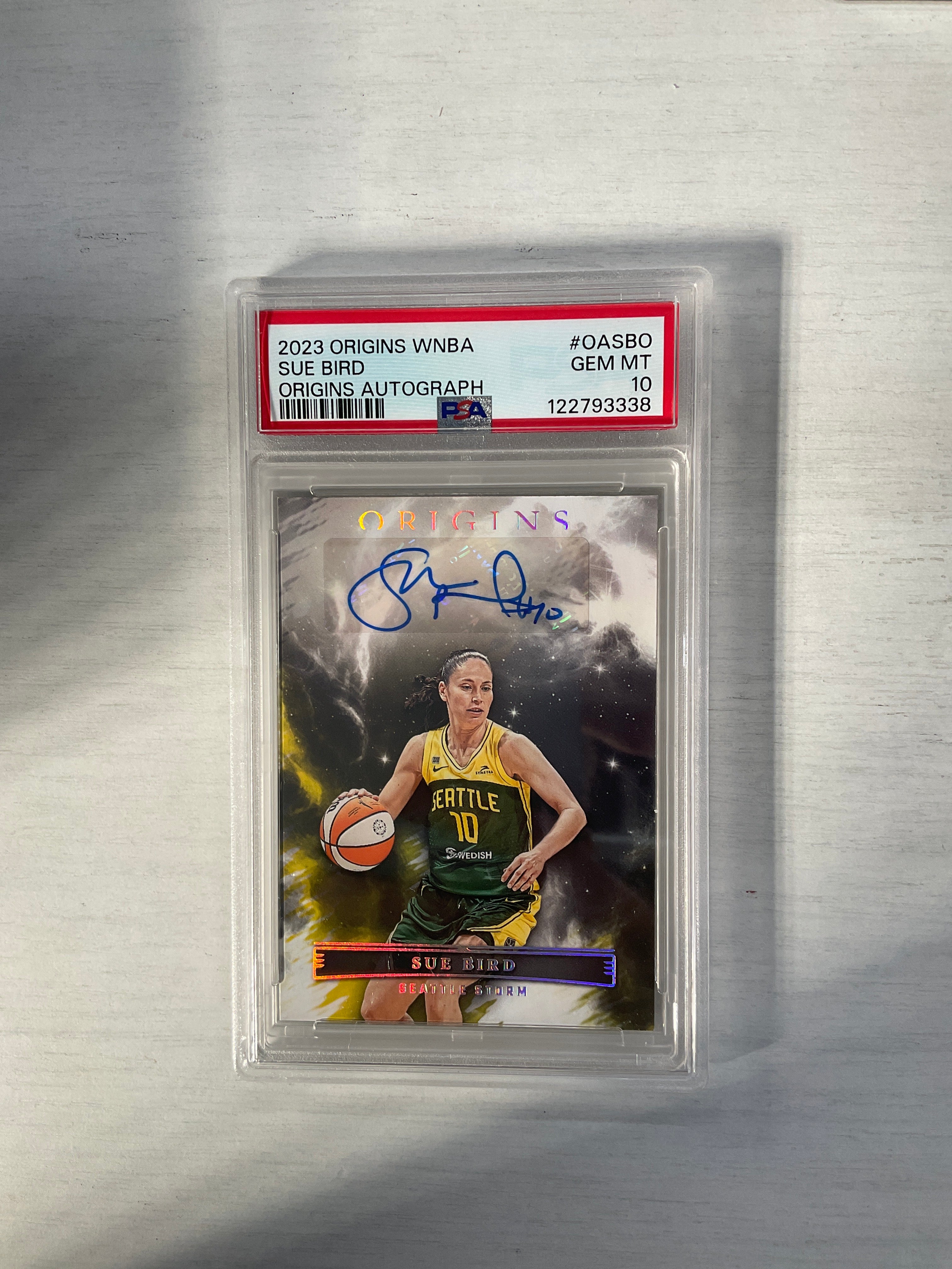2023 Origins WNBA Sue Bird Auto PSA 10