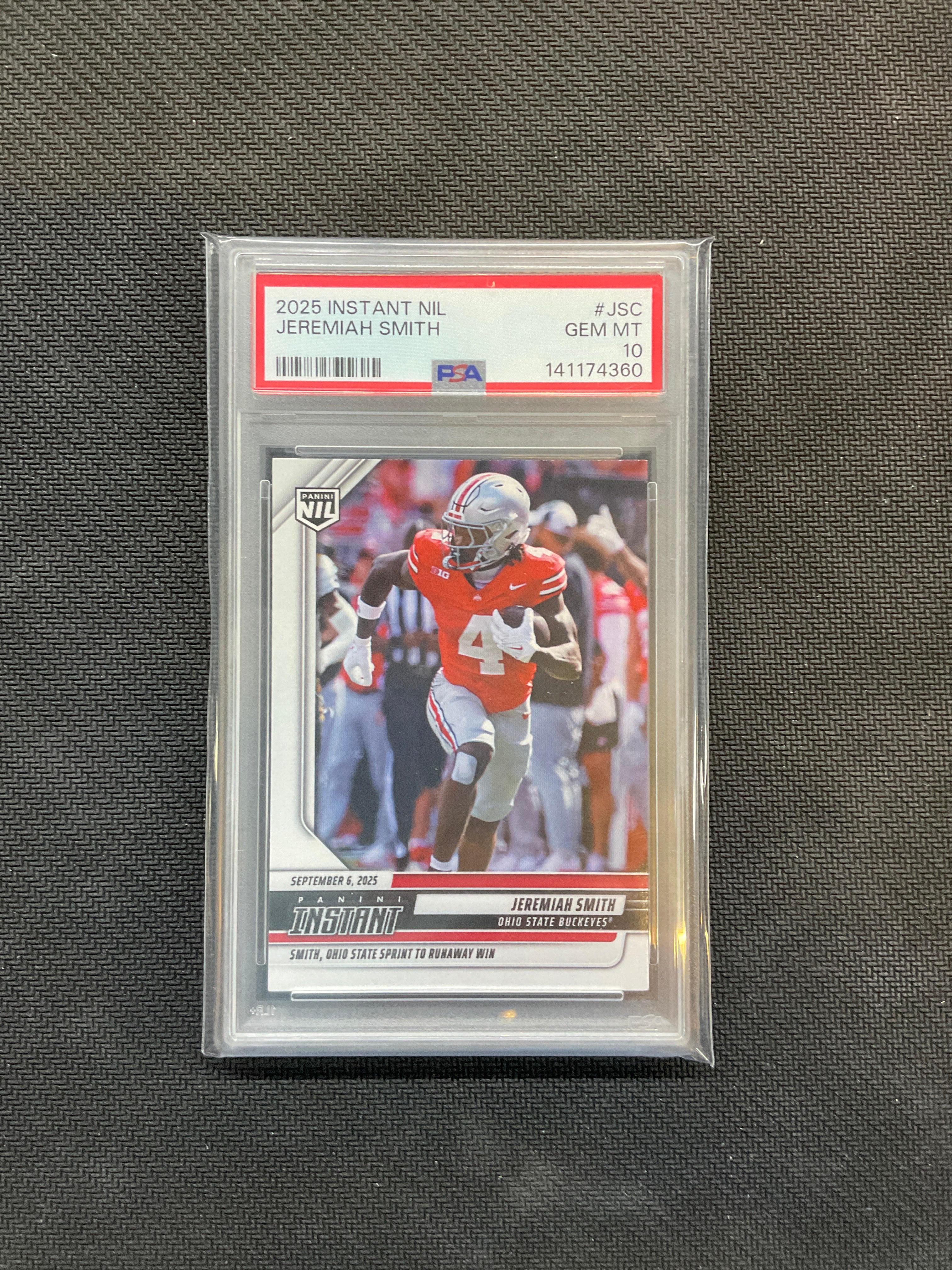 2025 Panini Instant Jeremiah Smith #JSC Rookie PSA 10 360