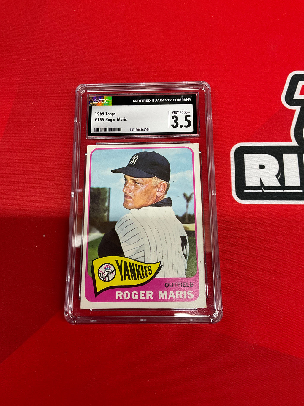 1965 Topps #155 Roger Maris CGC 3.5