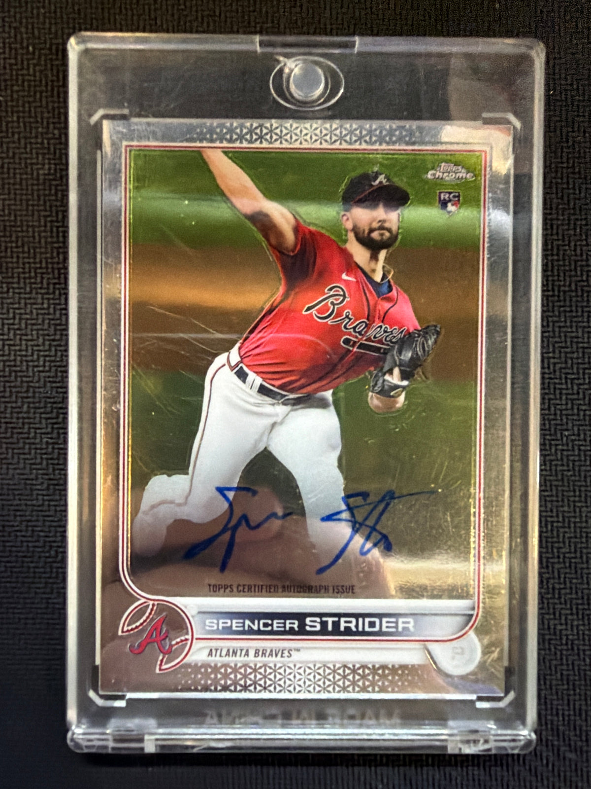 2022 Topps Chrome Spencer Strider Rookie Auto #RA-SS Braves
