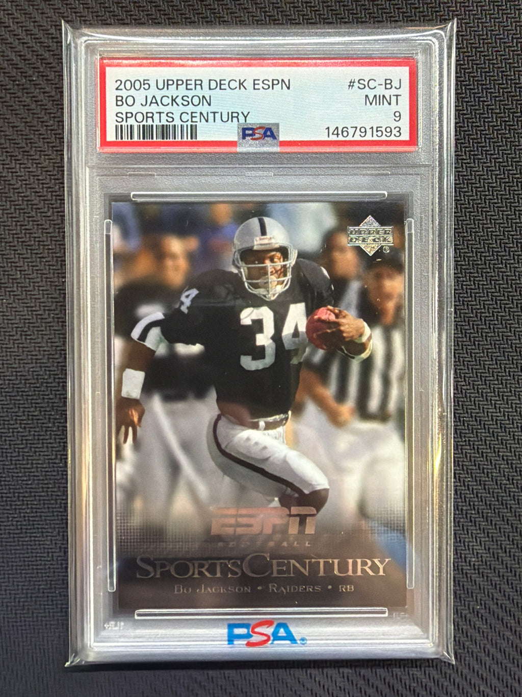 2005 Upper Deck ESPN Bo Jackson Sports Century #SC-BJ PSA 9 Raiders